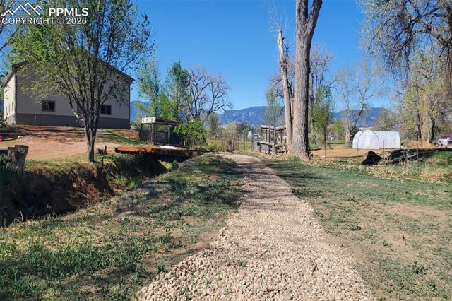 This is the view from the launch input back to the barn.