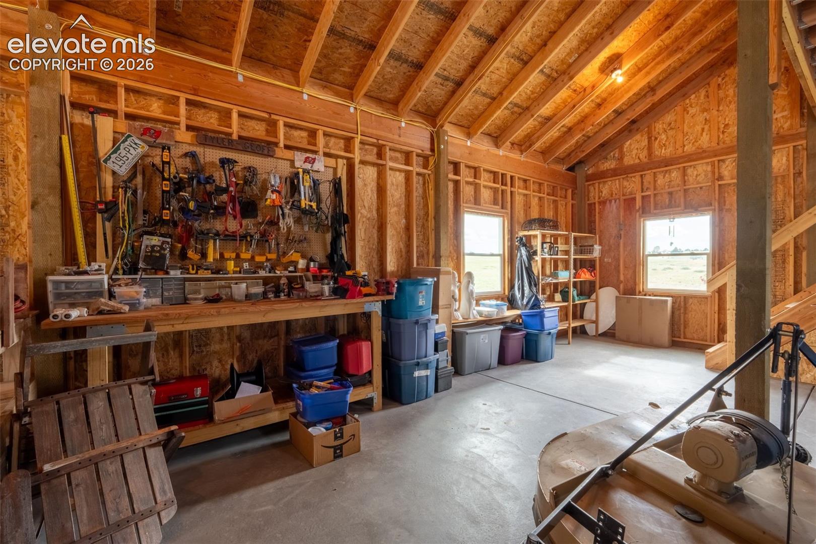 INSIDE BARN