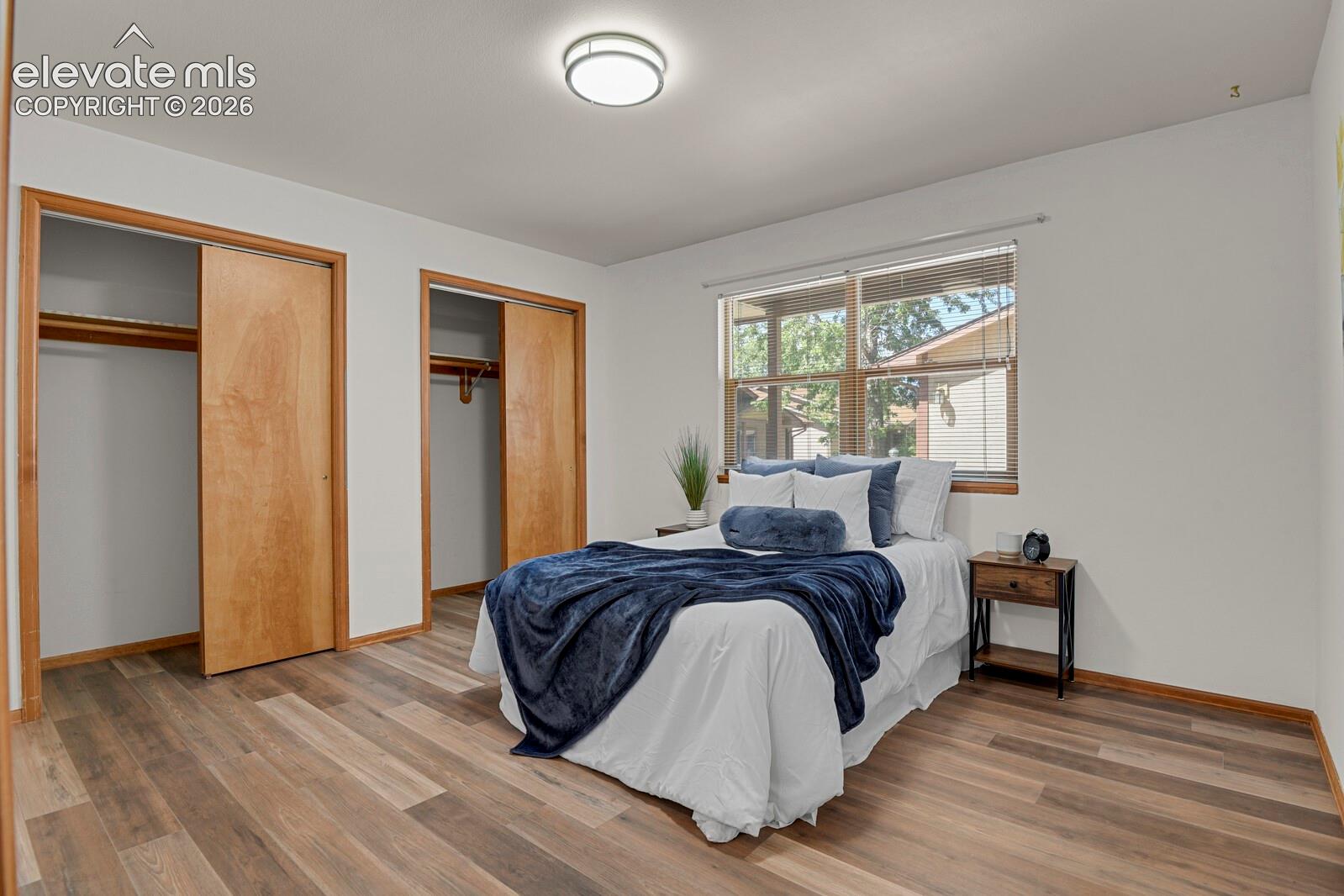 Primary Bedroom with double closets