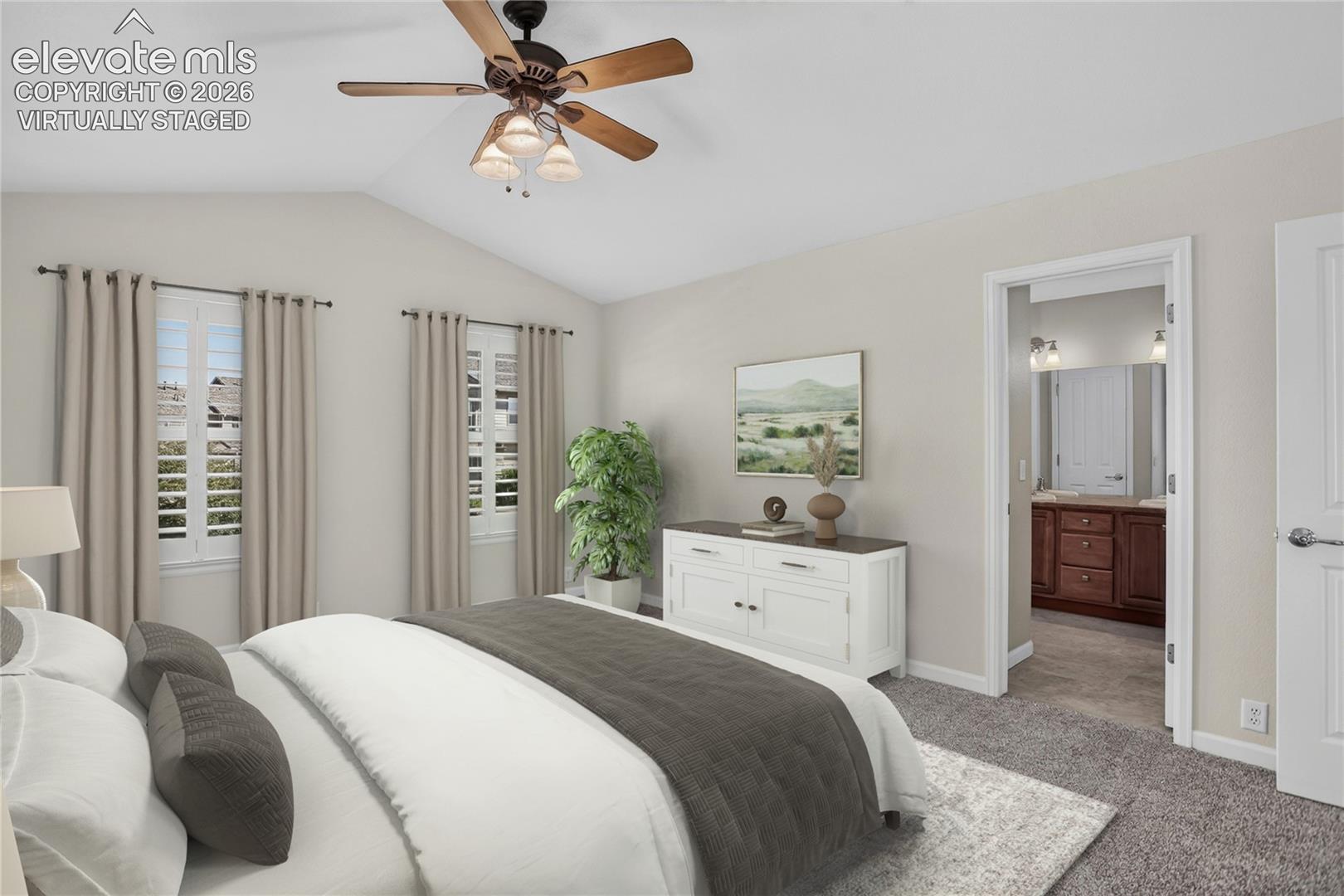 Primary Bedroom - Virtually Staged