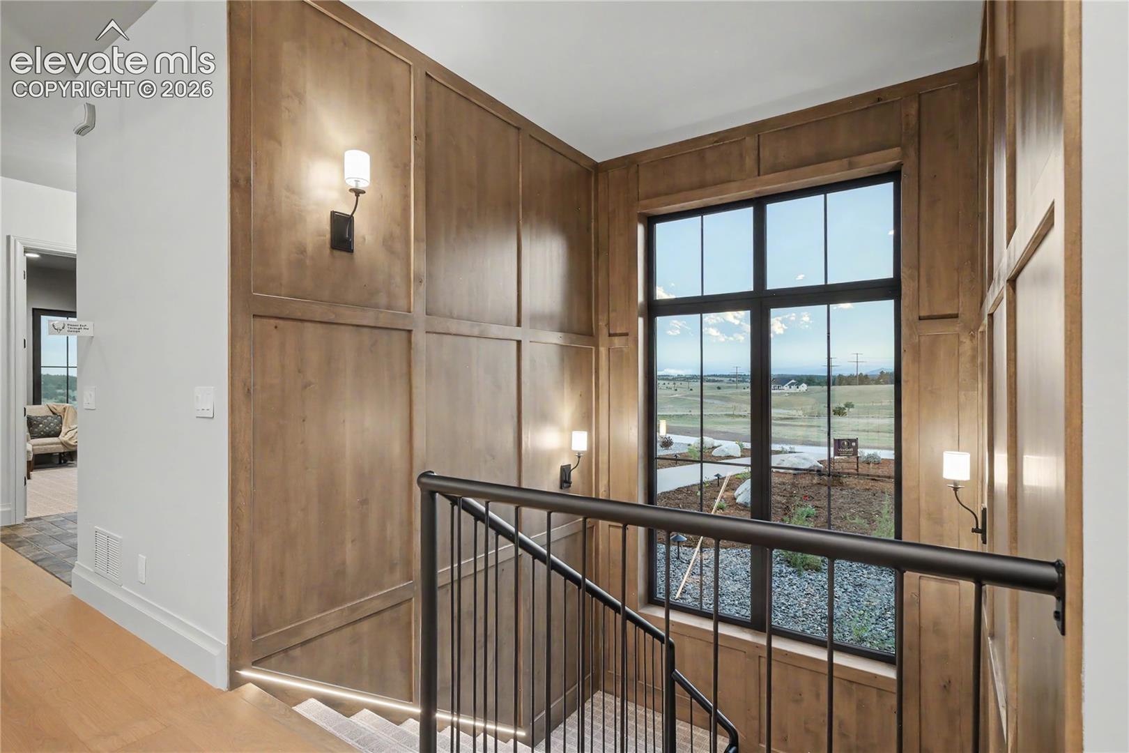 Stunning woodwork in the stairwell.