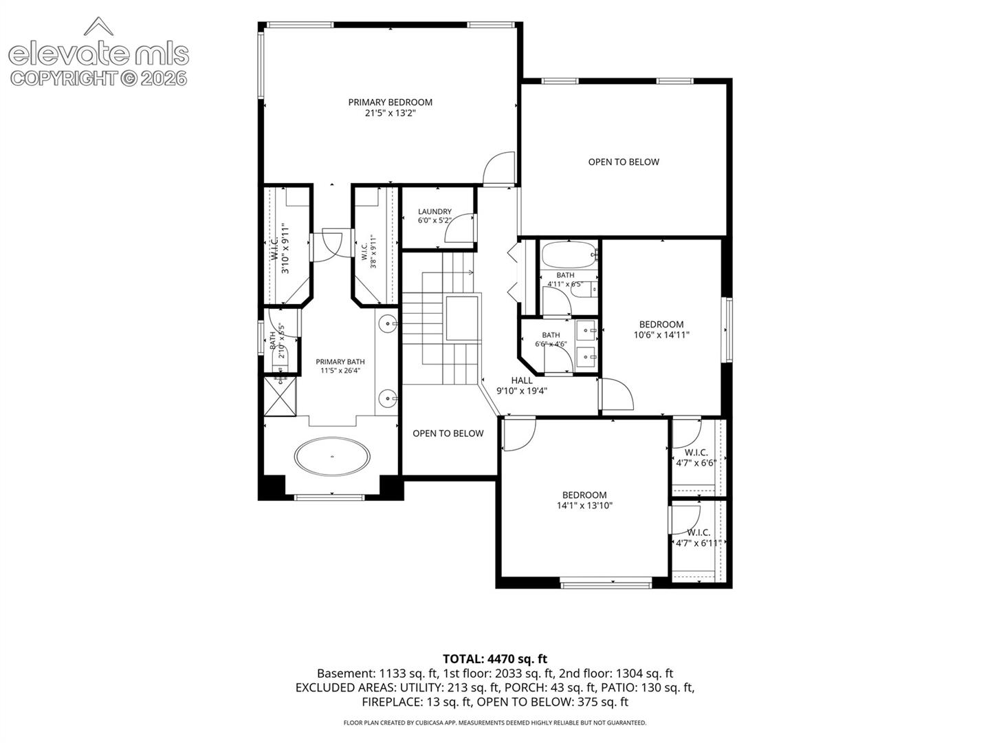 Upper Level Floor plan