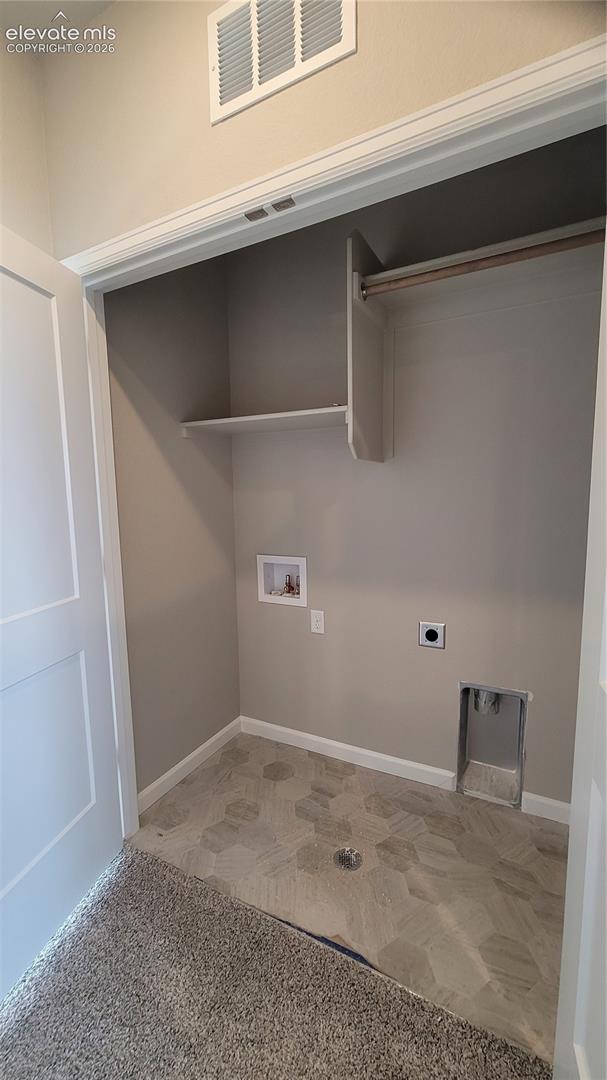 Laundry closet conveniently located on the upper level! 