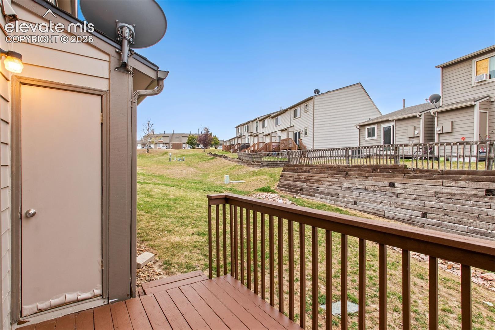  A storage closet located off of the home’s deck offers additional storage space! 