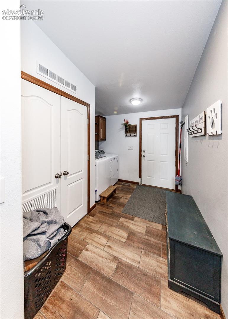 Laundry room going out to the back yard