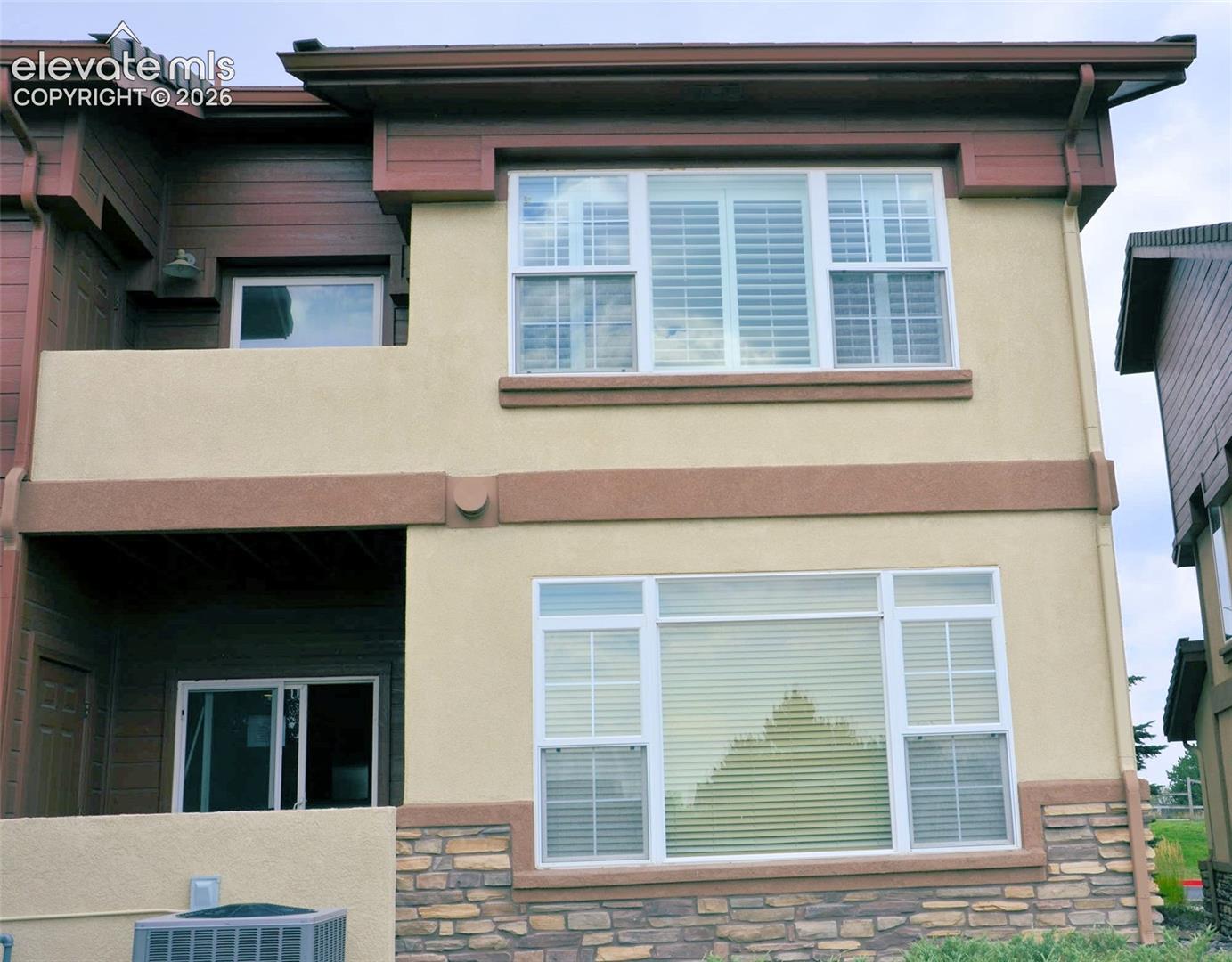 Back of townhouse