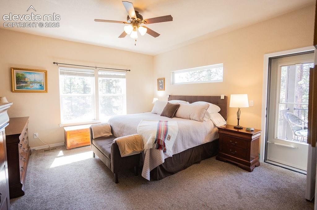 Primary bedroom with private deck
