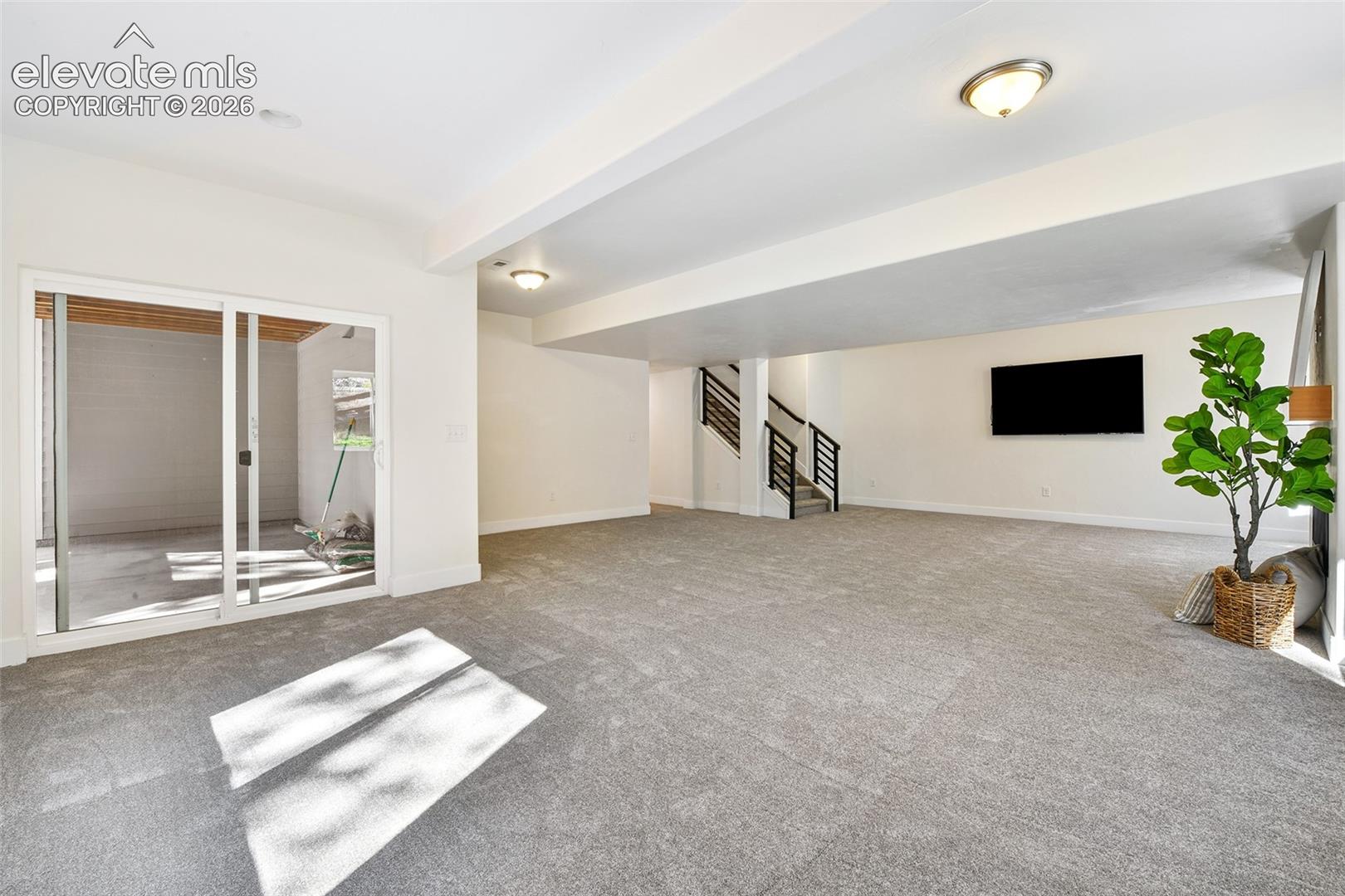 Easy access to covered patio
