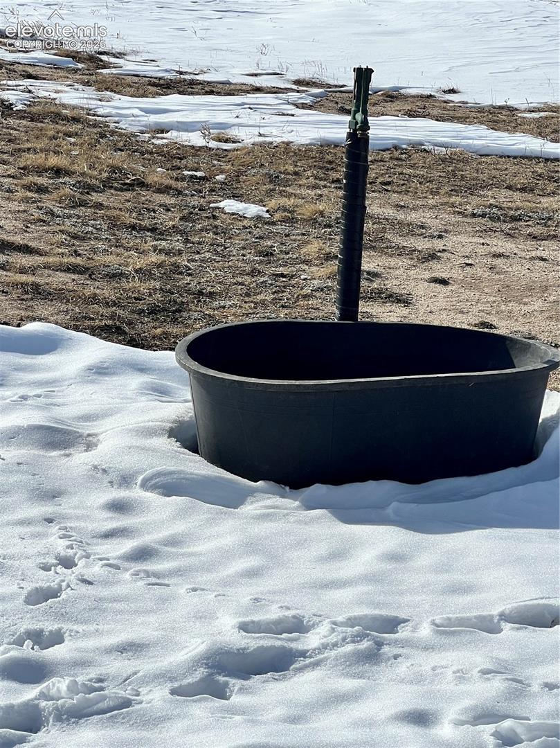 Active domestic well with hydrant and livestock water access