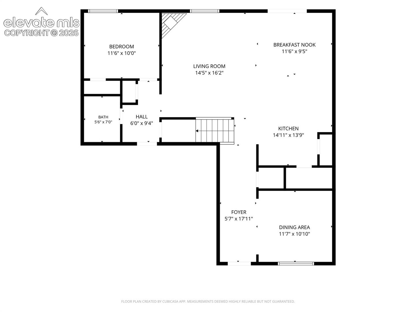 Main Level Floor Plan.