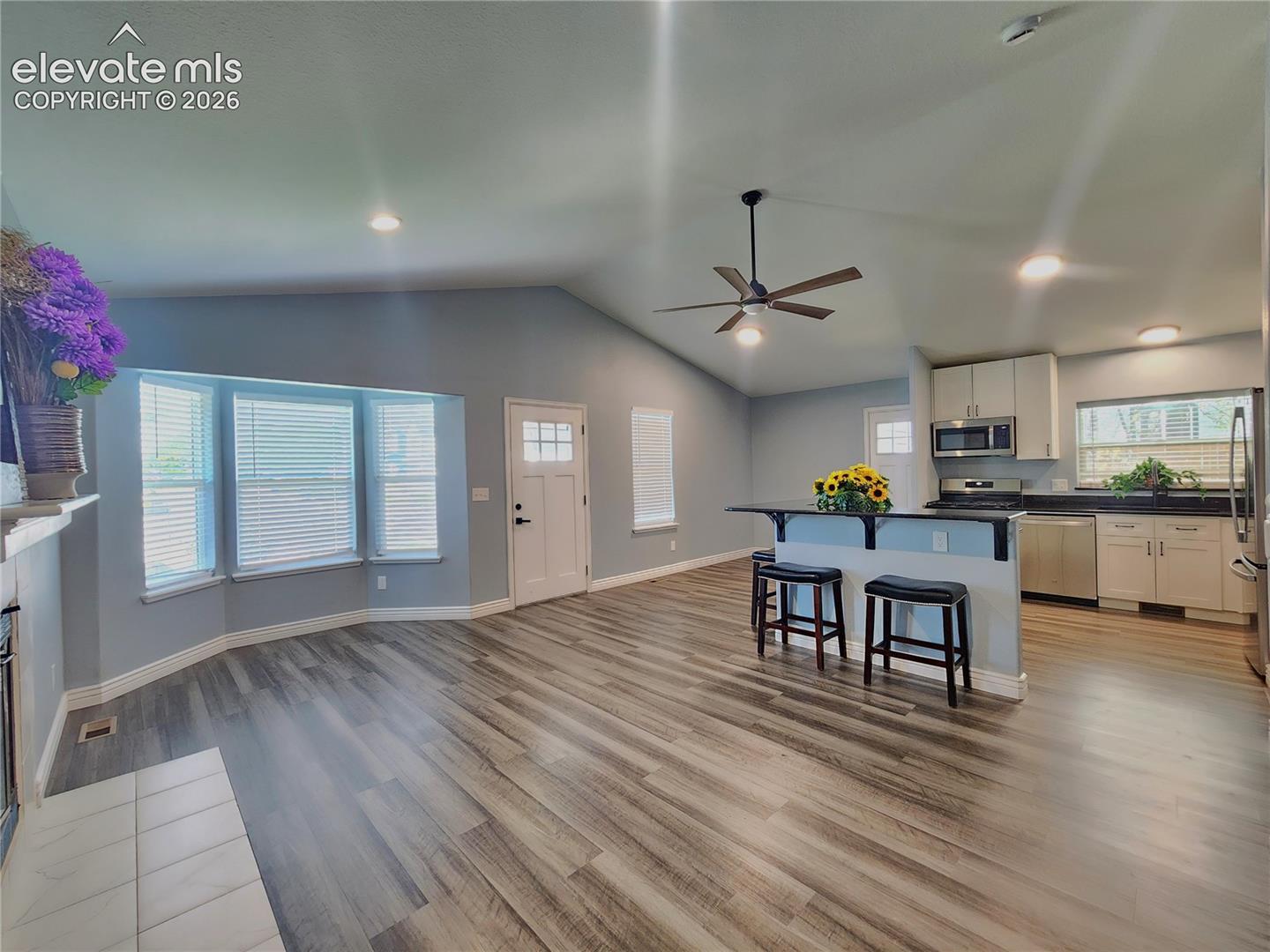 Expansive open-concept floor plan