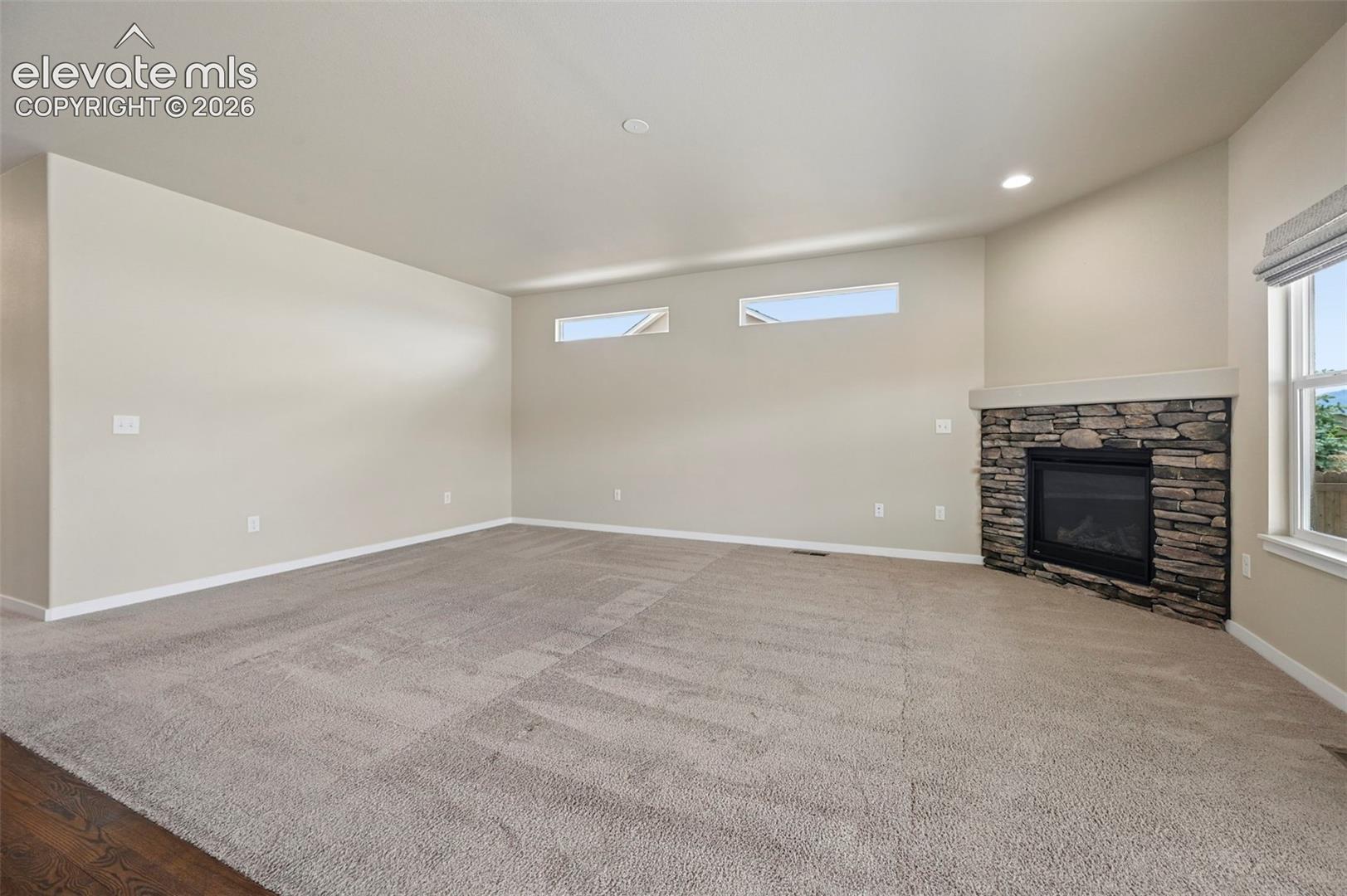 Living Room with Fireplace