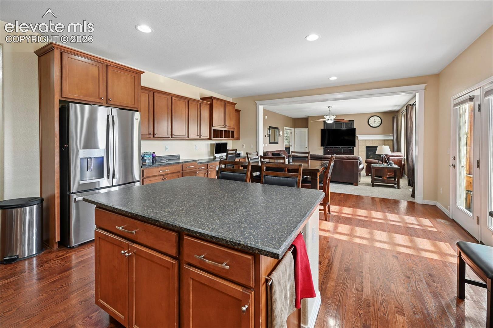 Tons of cabinets and counters  