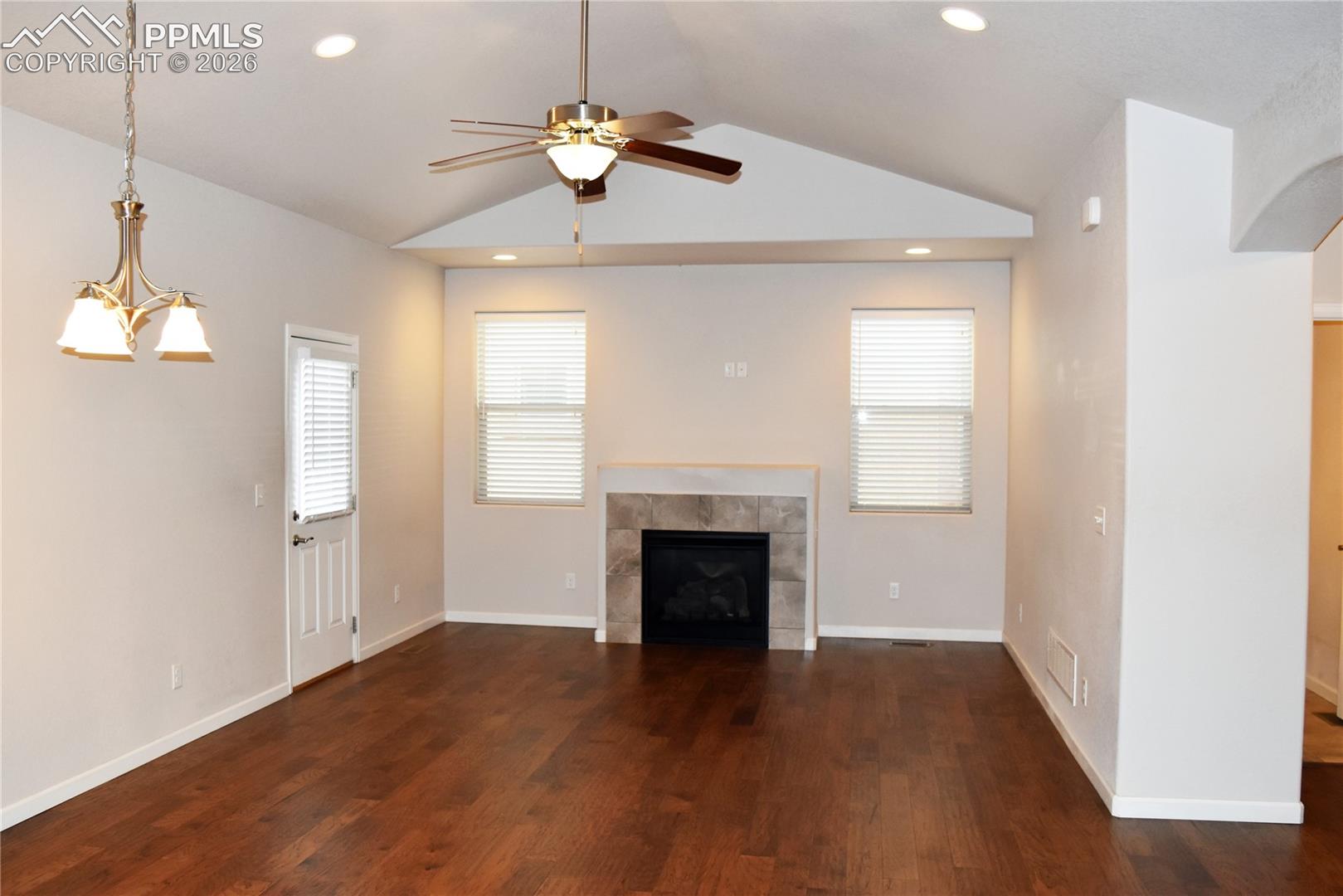 Gas fireplace and walkout to patio!