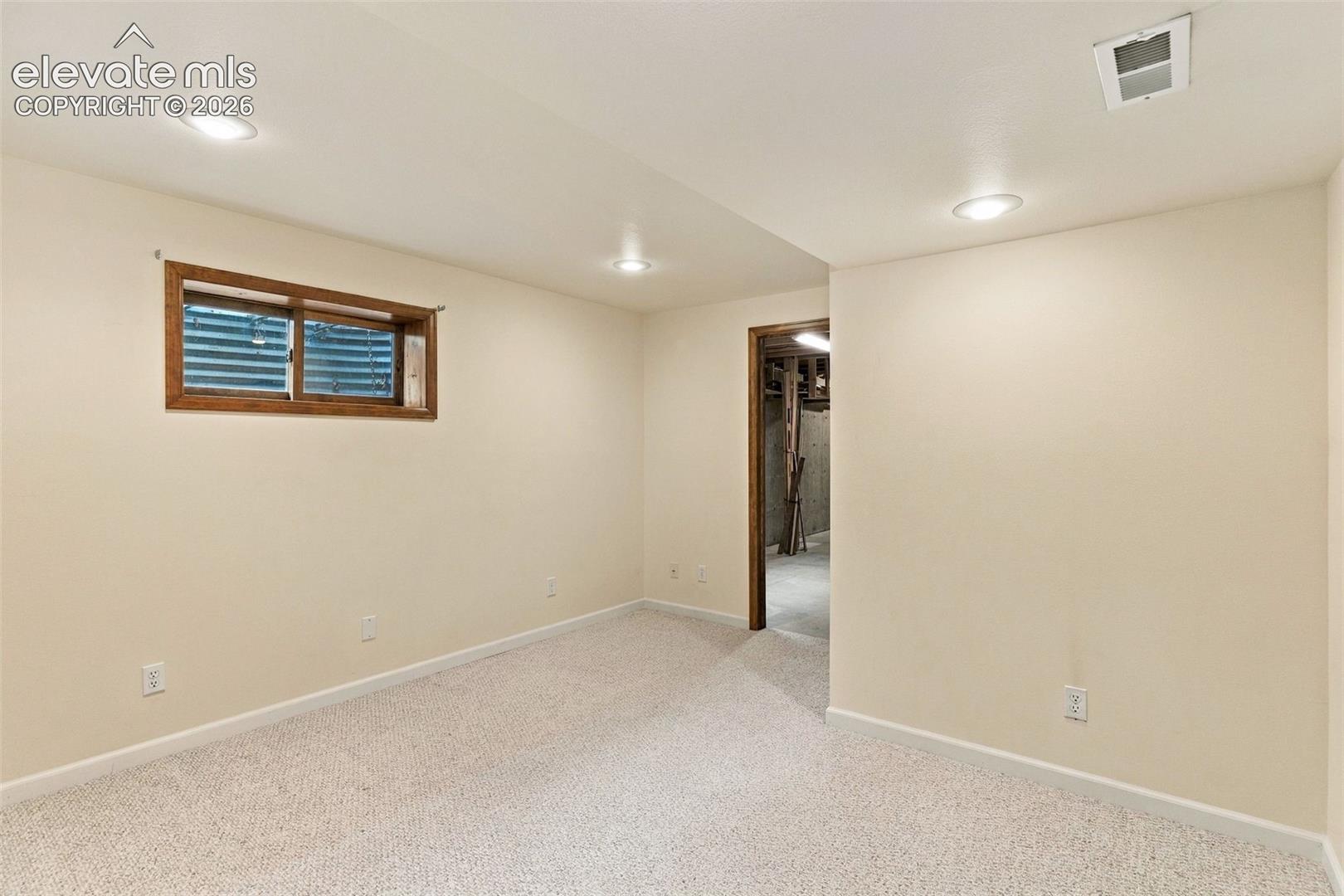 Basement office space.