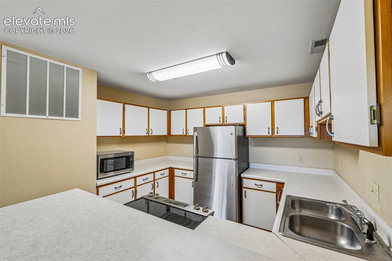 Kitchen with stainless appliances