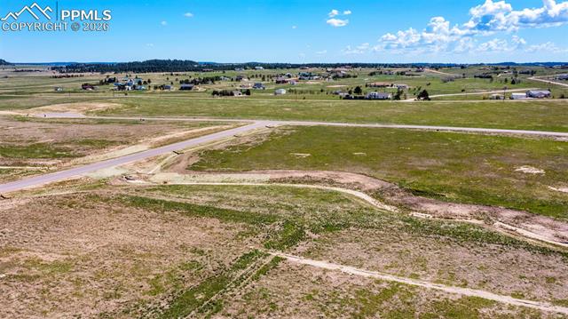 Aerial view with a rural view