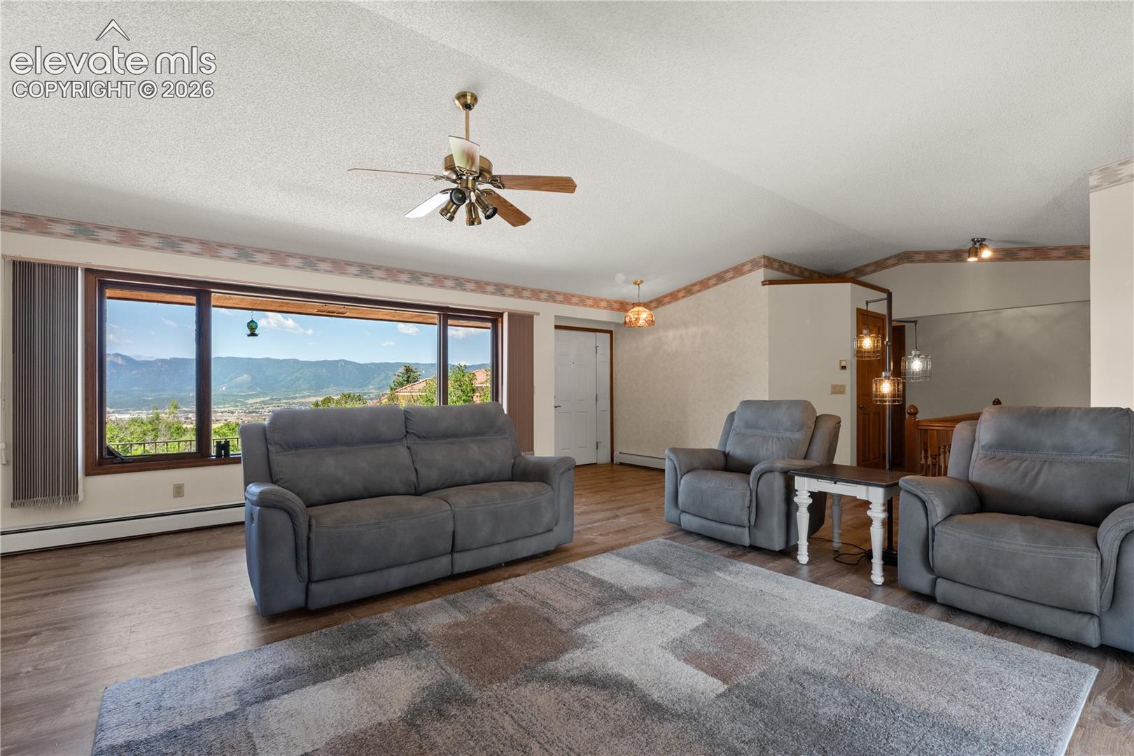 This living room is spacious and bright.
