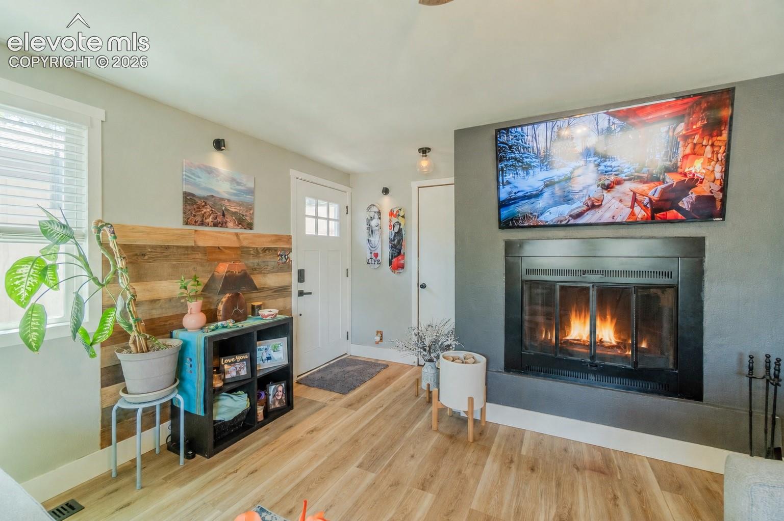 Wood Burning Fireplace