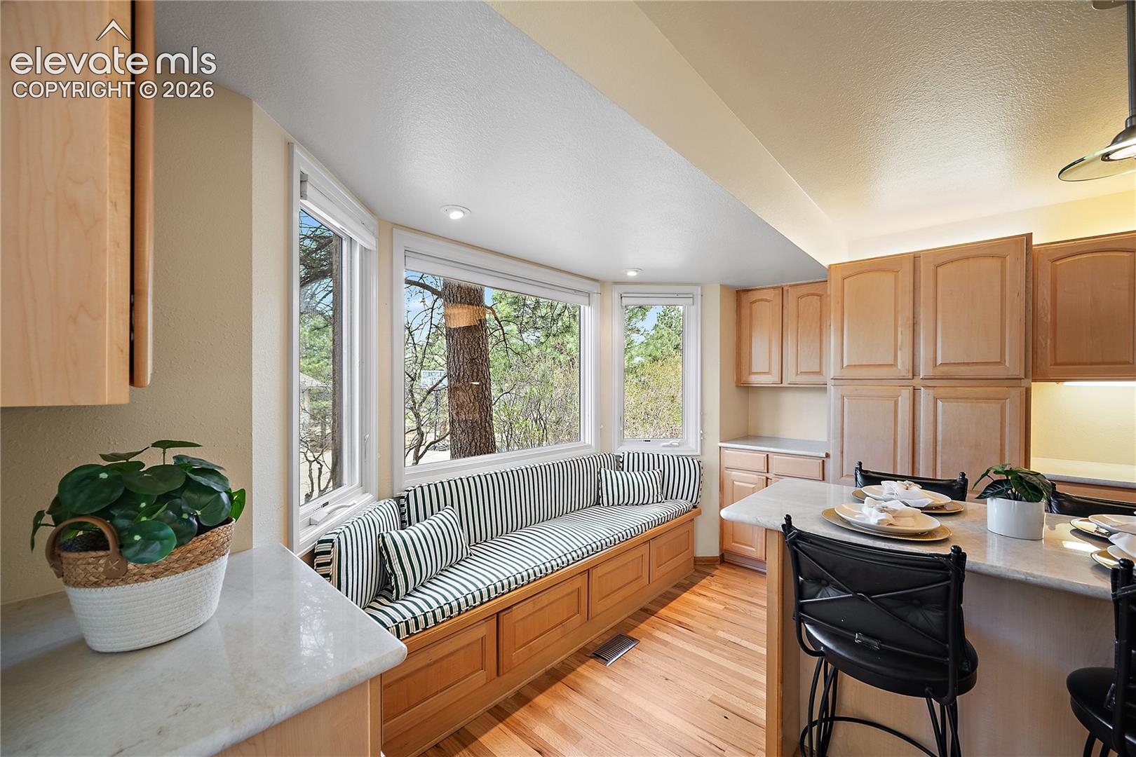 Perfect nook for your morning coffee. 