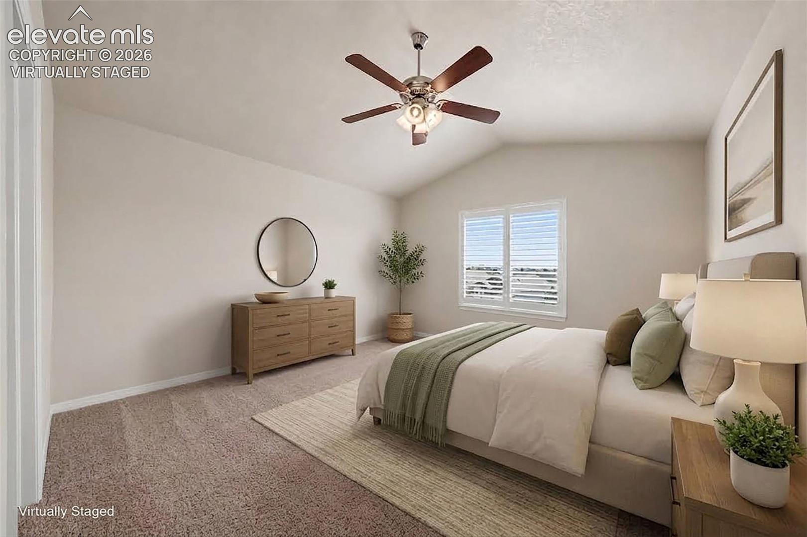 Primary Bedroom Suite. Virtually Staged.