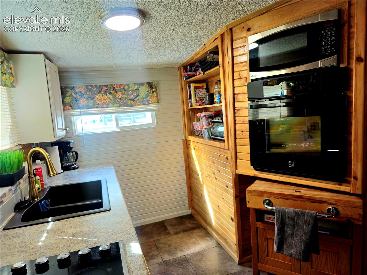 Main house built in storage shelves