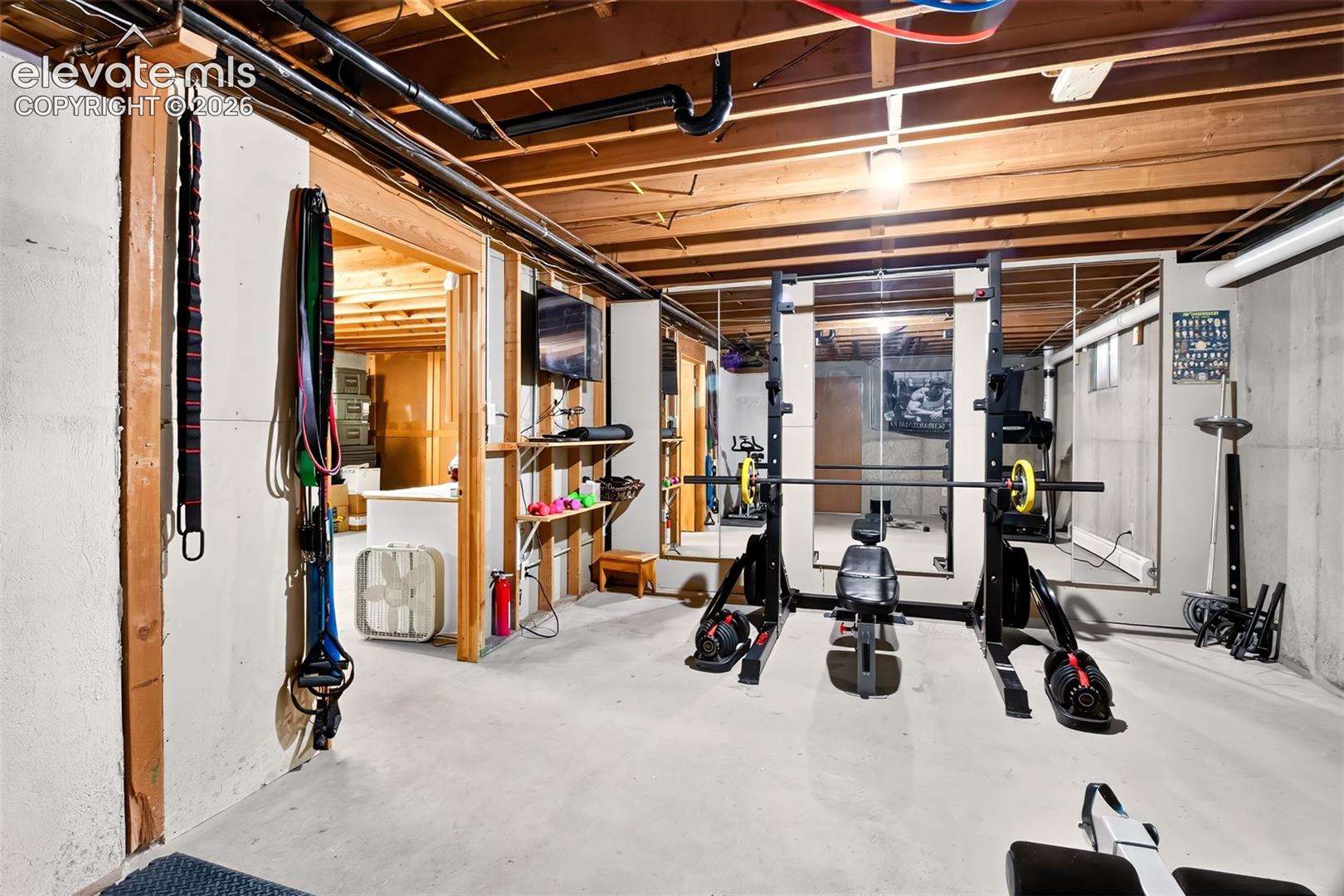 Your own private gym area!