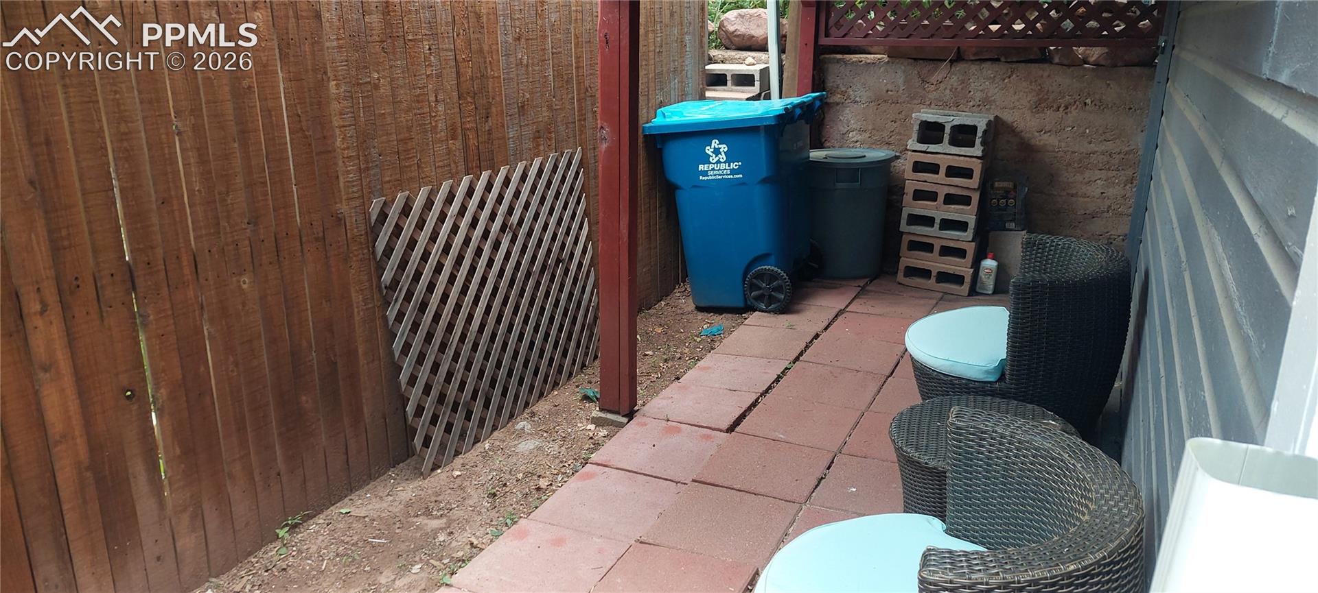 Lower level rear covered patio