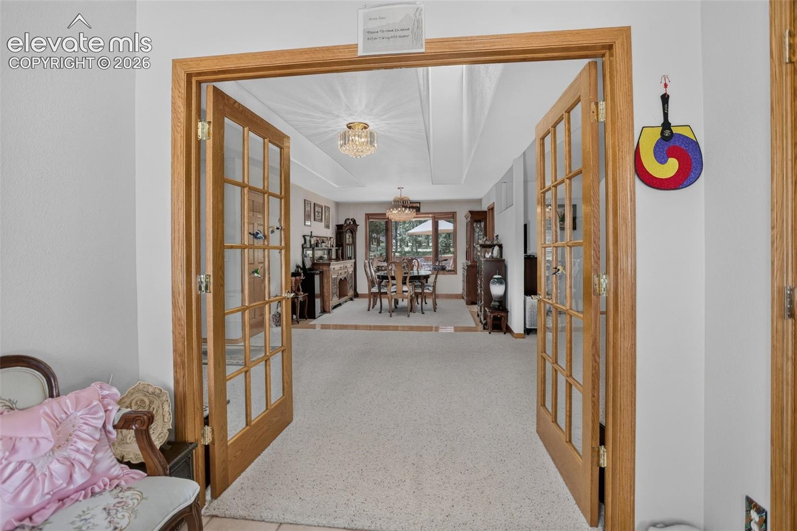 Front entrance foyer with mud room area.