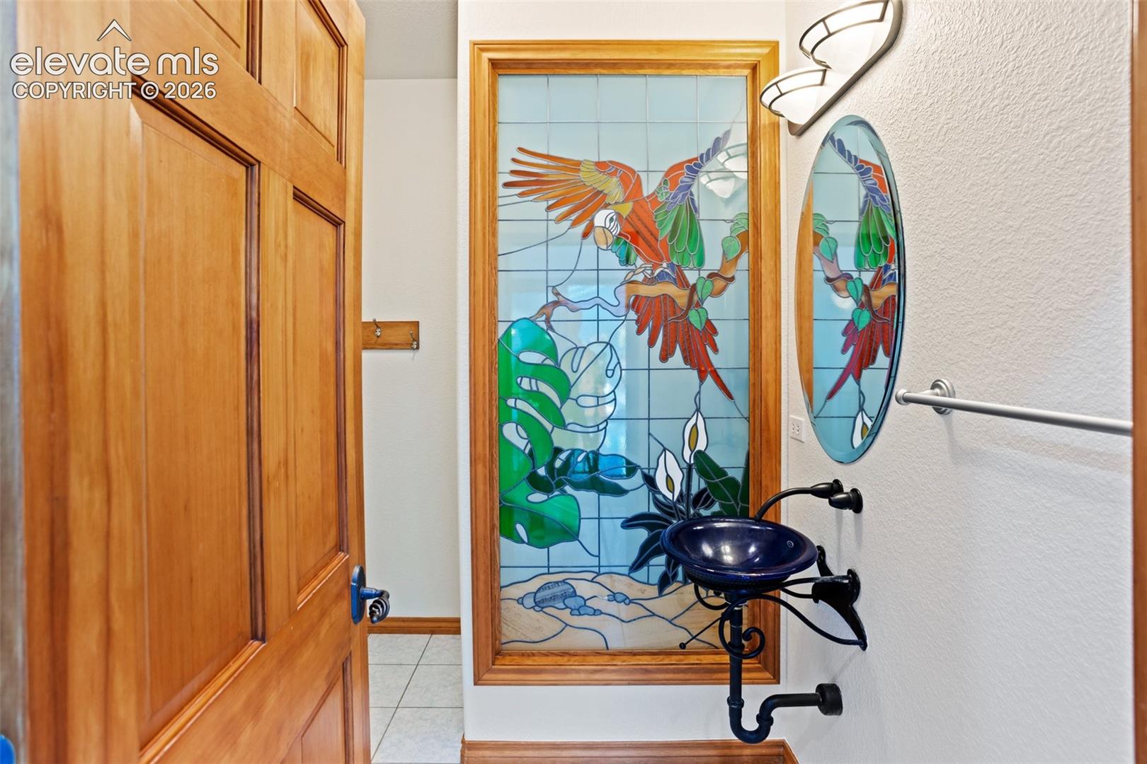 Pool bathroom with urinal