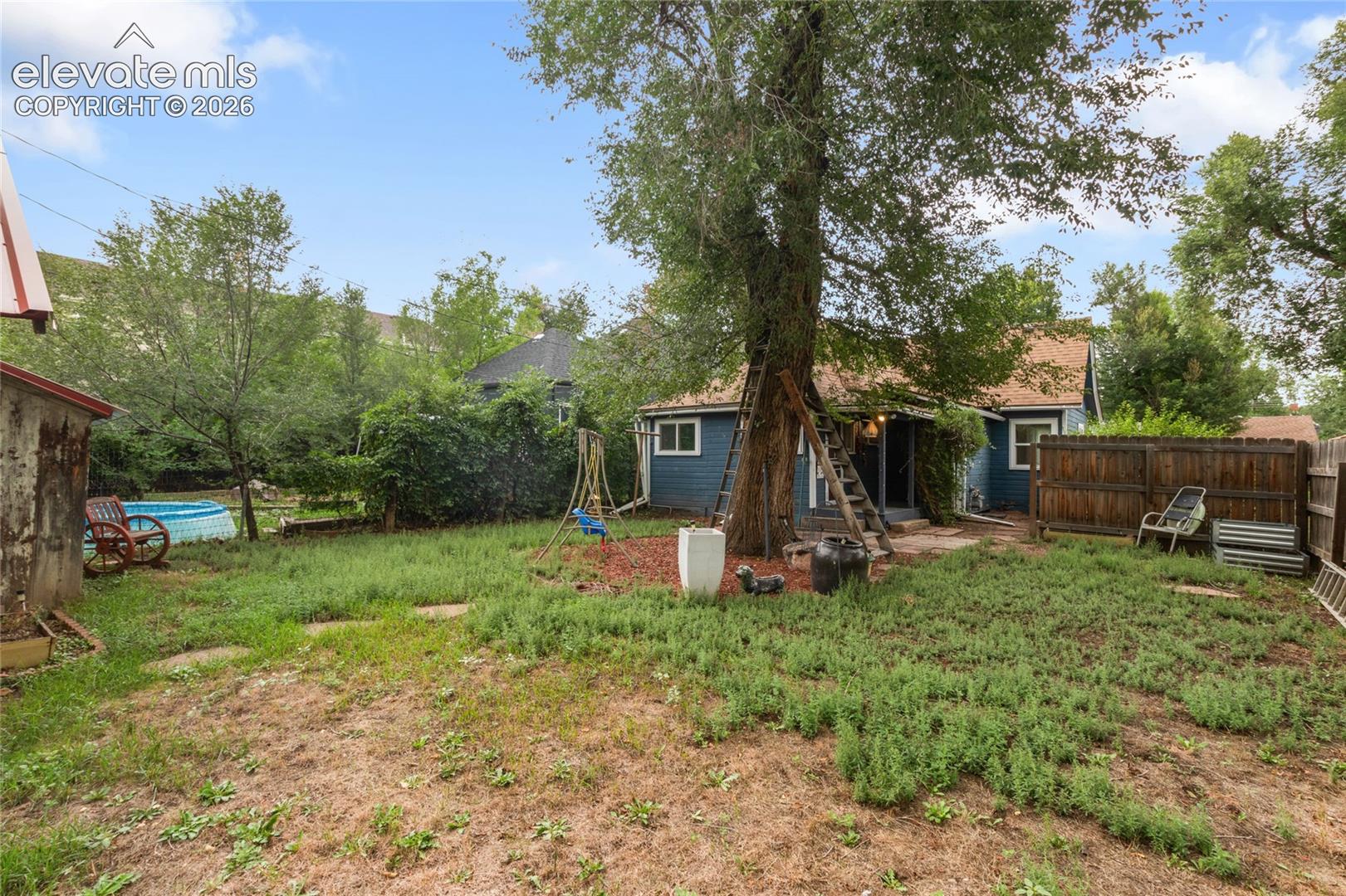 Lots of space in the backyard