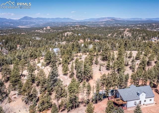 Drone / aerial view of mountains