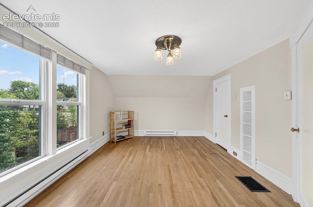 Secondary Bedroom w/hardwood floors