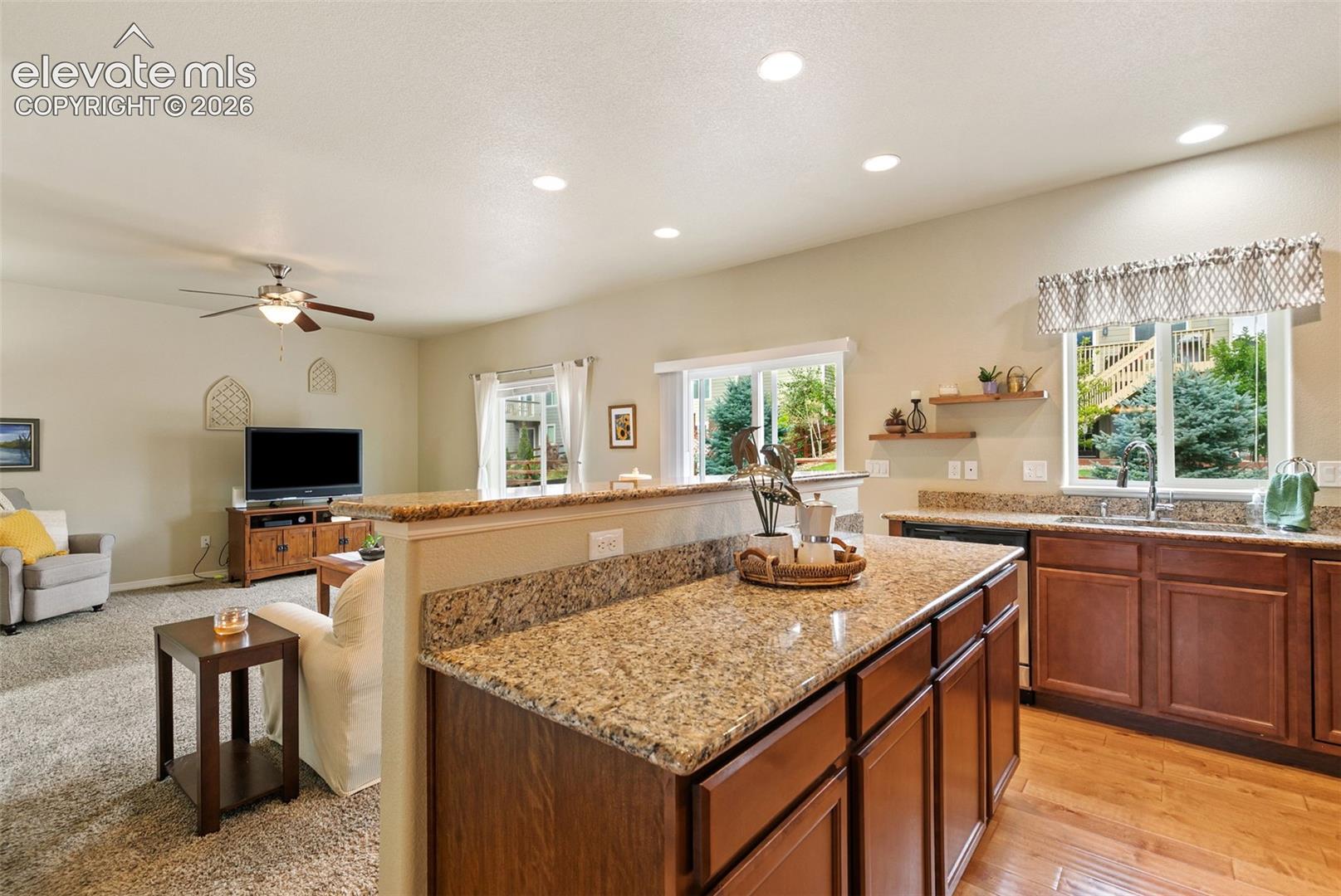 Kitchen featuring stainless appliances and granite countertops