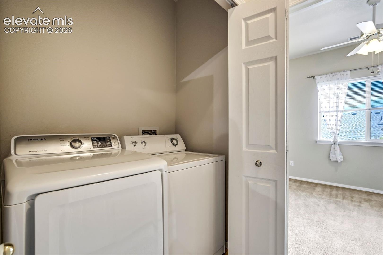 Washer and dryer included