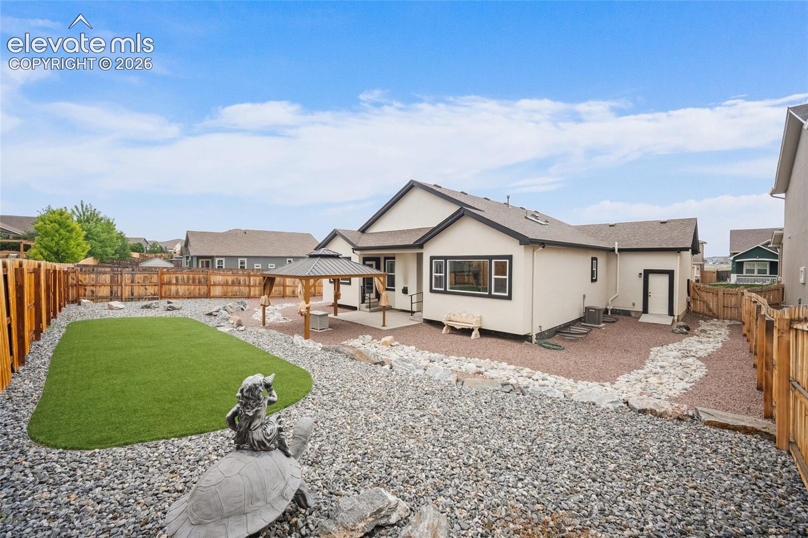 Maintenance free backyard