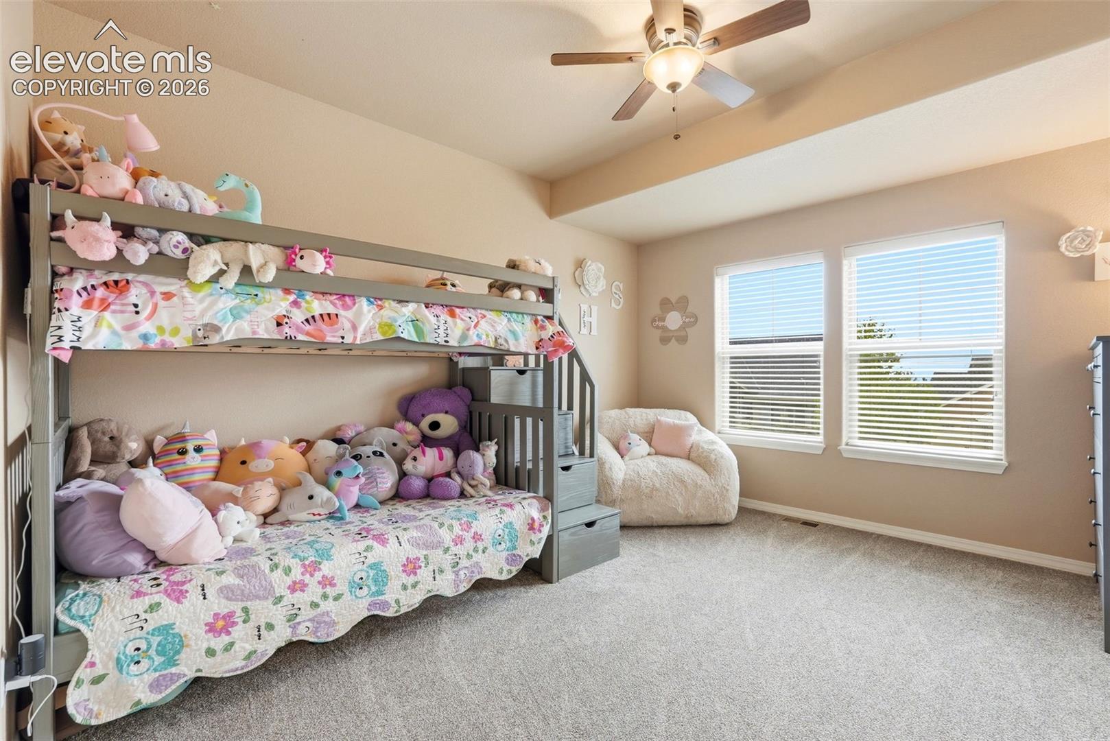 Third large upper bedroom with adjacent full bath