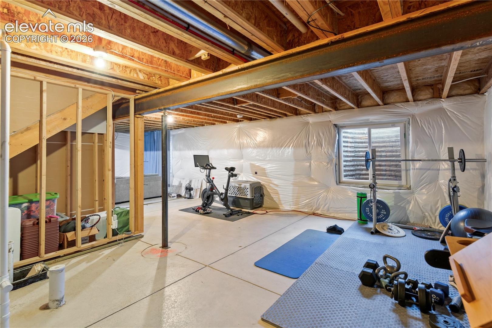 Large unfinished basement
