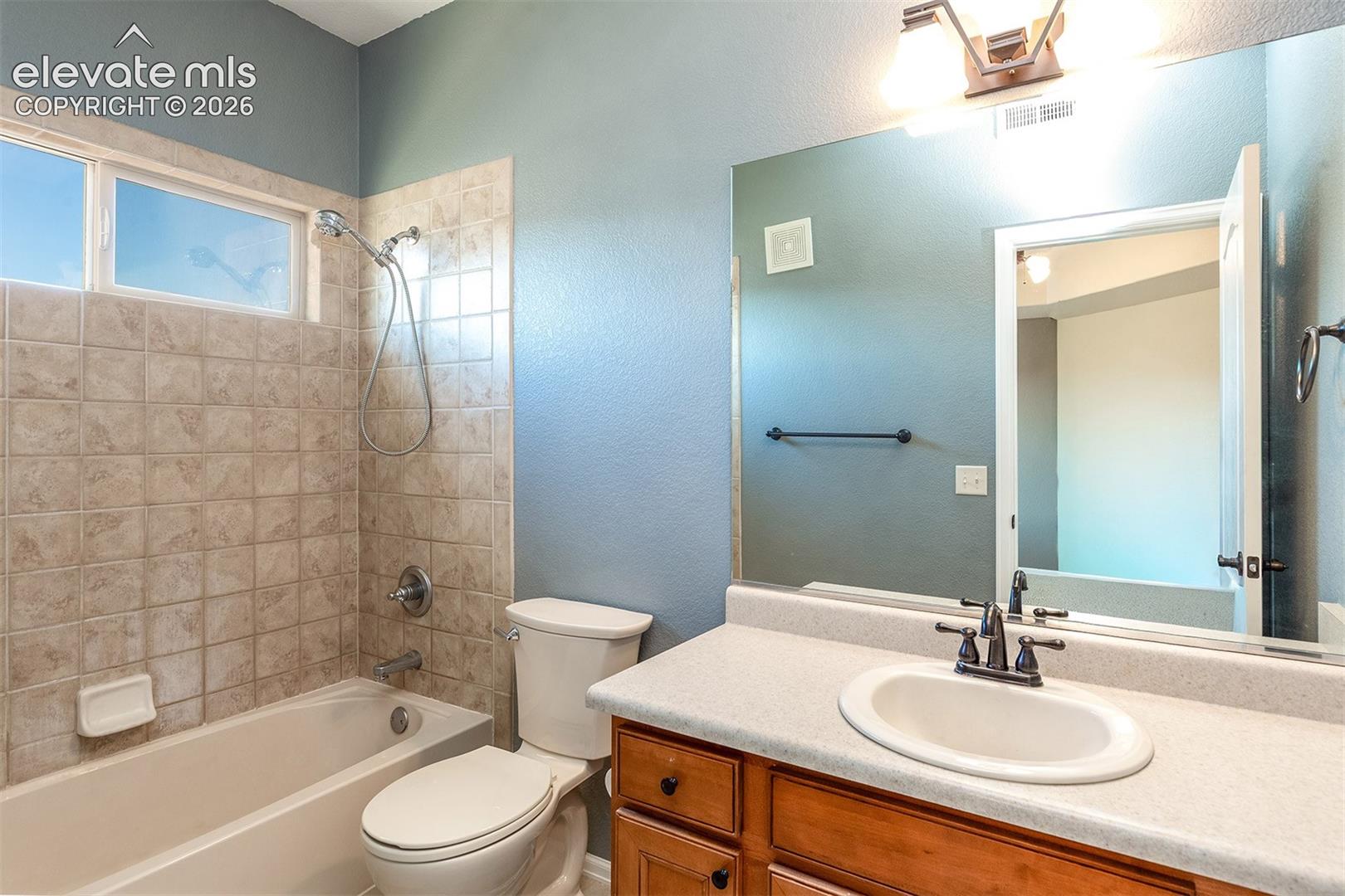 Primary bathroom attached to bedroom