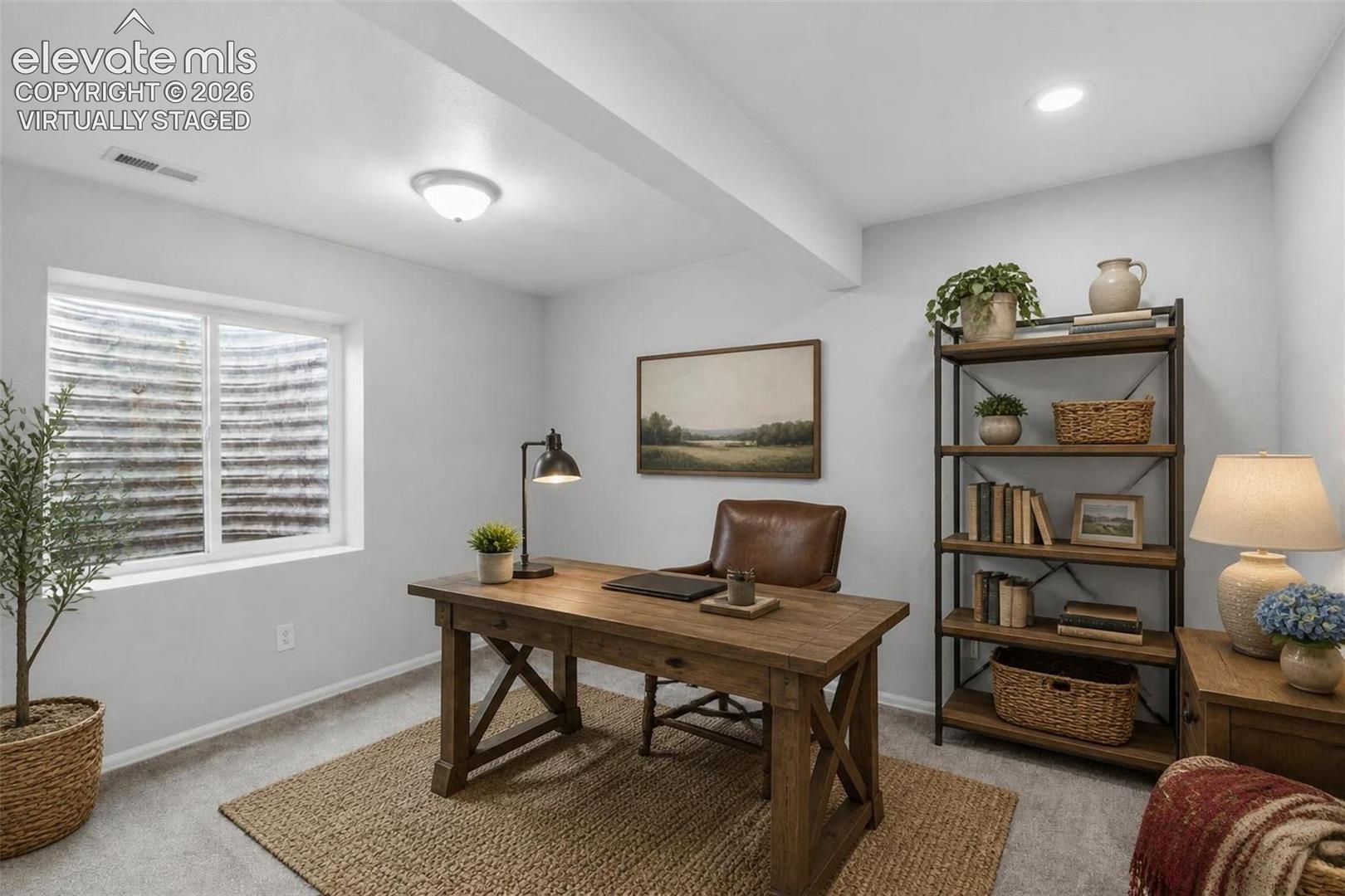 Bedroom #5- Basement. Virtually Staged