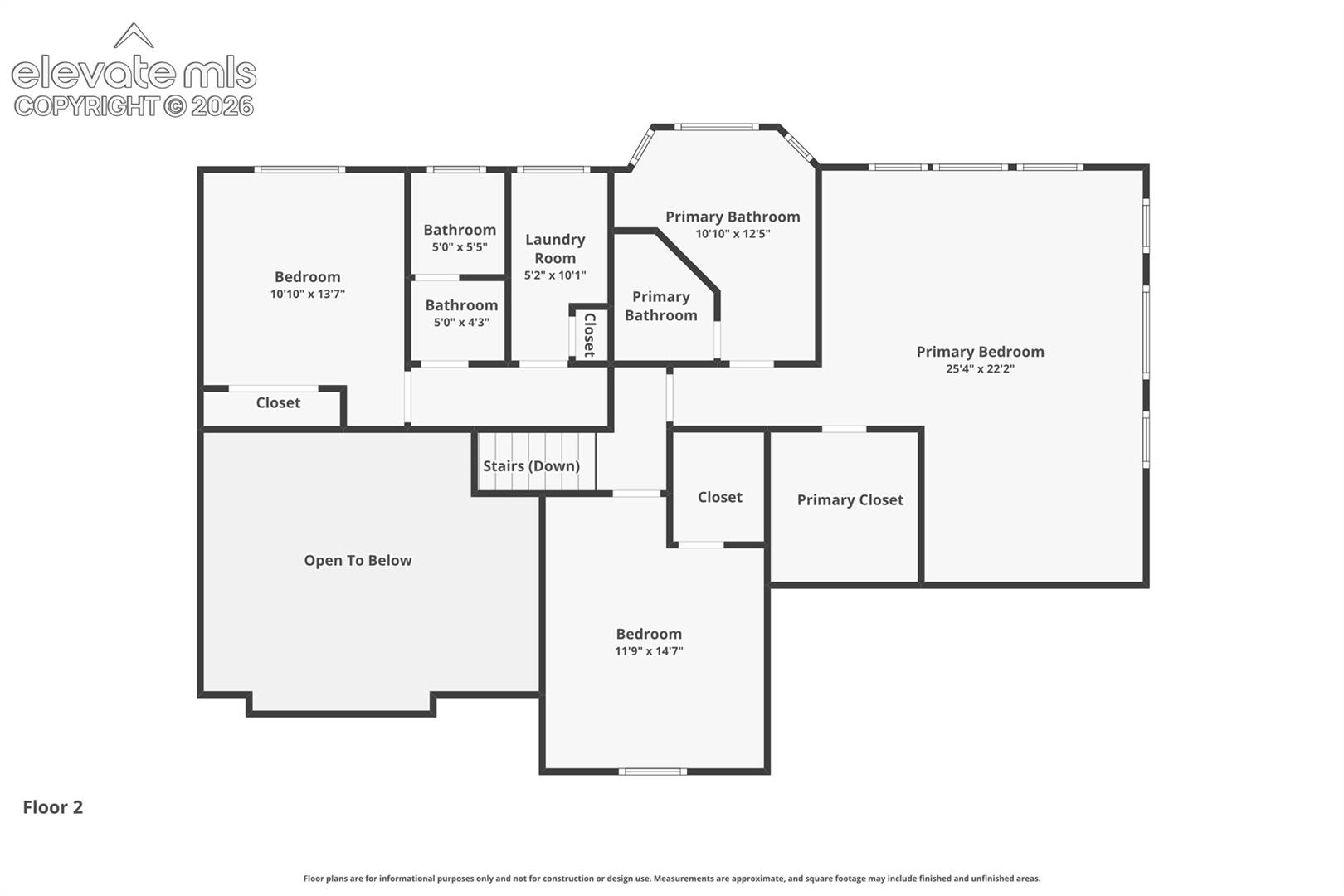 Upper Level Floor Plan 