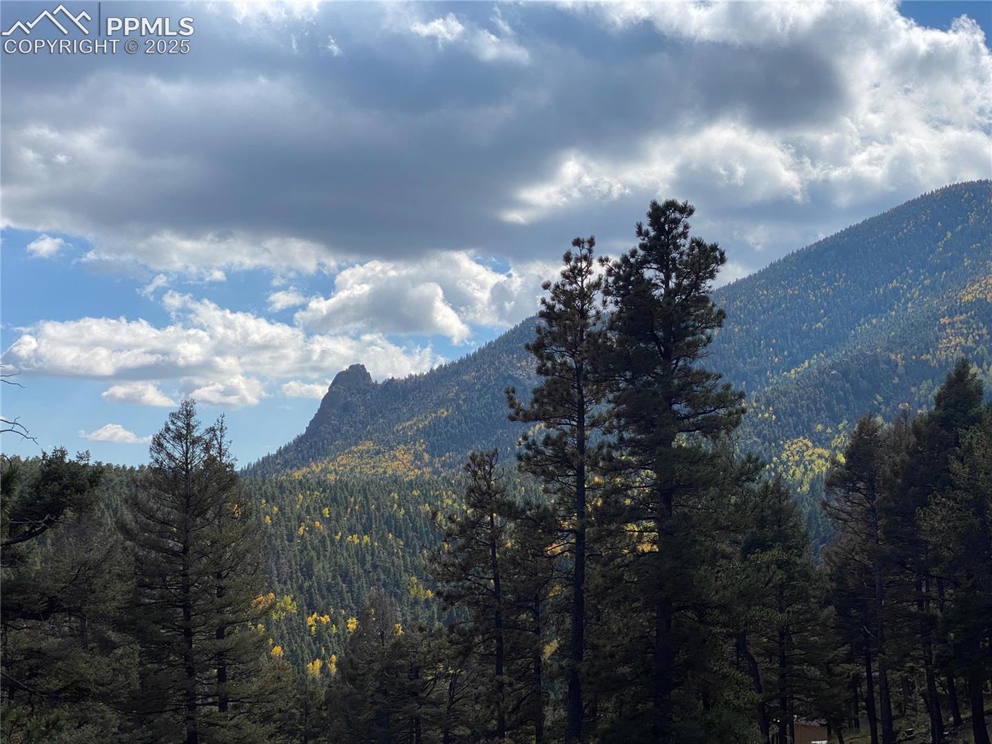 Another Sentinel Rock View. Notice the Aspens changing with the seasons!
