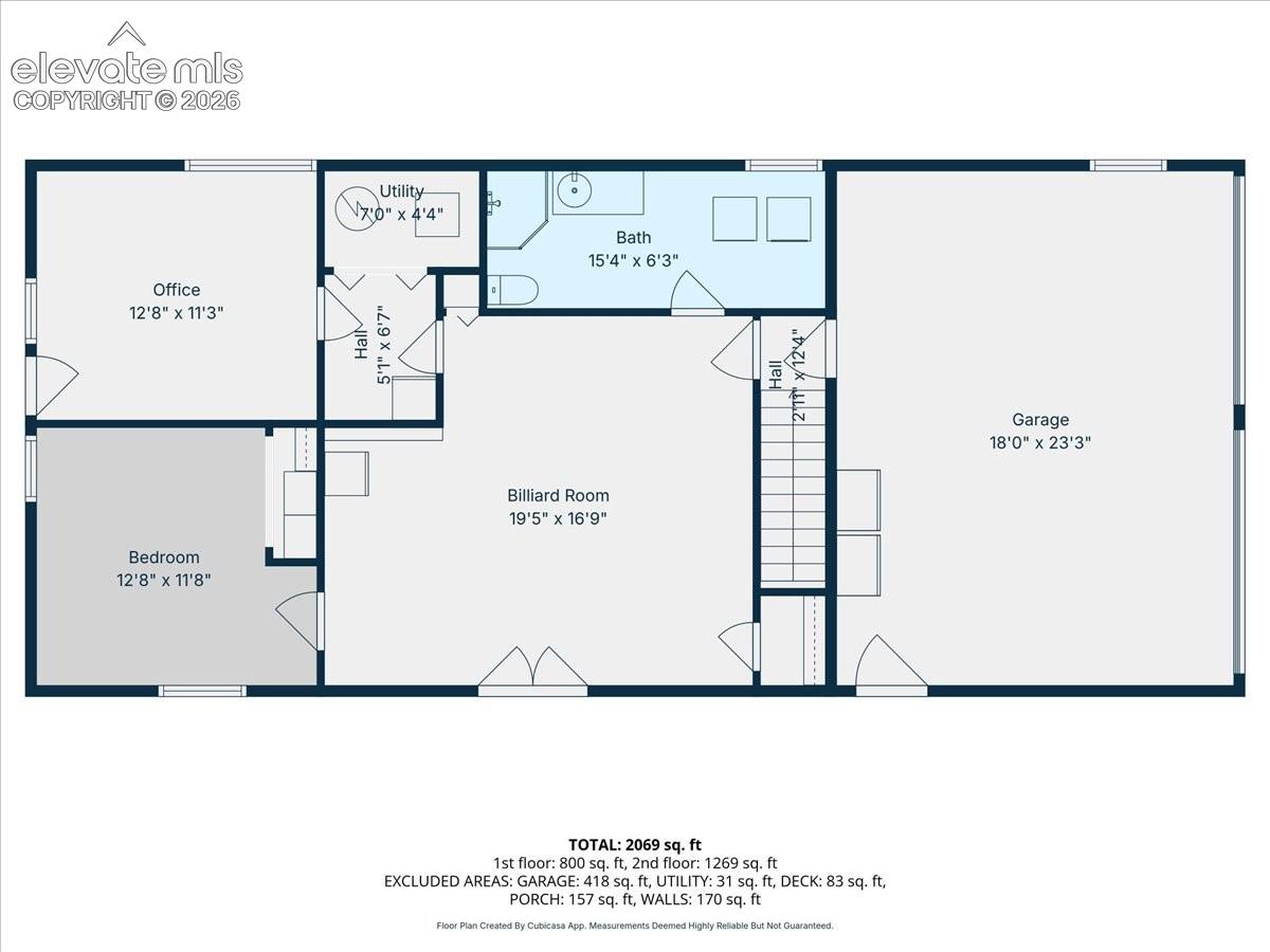 This is for marketing purposes - so square footage varies slightly from the 
Assessoer's office