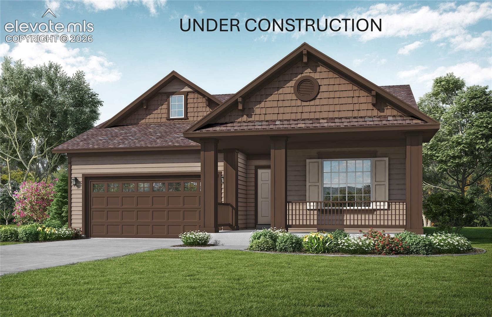 Gorgeous Modern Ranch plan with 54 bedrooms/ 3 baths/ 3 car garage and full finished basement and many amenities is currently under construction!  Open concept floorplan includes a covered front porch leading into the home with a large foyer opening to 2nd and 3rd bedroom and bath, giving separation between the Master Suite and other bedroom in the home.  The Great Room, Kitchen with Island and pantry, and dining with sliders out to the covered back porch are adjoined helping maximize your living spaces!  Kitchen features an upgraded Gourmet kitchen with quartz, GE Energy star stainless appliances to include gas cooktop, double wall ovens, microwave above range, dishwasher, designer staggered cabinetry, island with pendant lighting. Master Suite opens to Master Bath featuring a free-standing shower with a Corian ledge and seat, double sink vanities, private commode, spacious linen closet, and large walk in closet.  This home also includes a mudroom located off the 3 car garage with a build in bench which connects to the laundry room and leads back into the foyer.  Lastly, a full finished basement gives you extra space to entertain, offering a Rec room, 2 bedrooms, and full bath. Additional features include: AC preparation package, front Landscaping, 9 ft ceilings throughout, upgraded staggered cabinets, covered patio off dining area, wet bar rough in, stainless steel appliances and more!This home was designed for performance and energy efficiency and will receive a HERS score once complete. As a result, you should see savings on your utility bills. Schedule your appointment for viewing today!PLEASE NOTE:  Photos and videos are of different home/ same floor plan and finishes may vary.