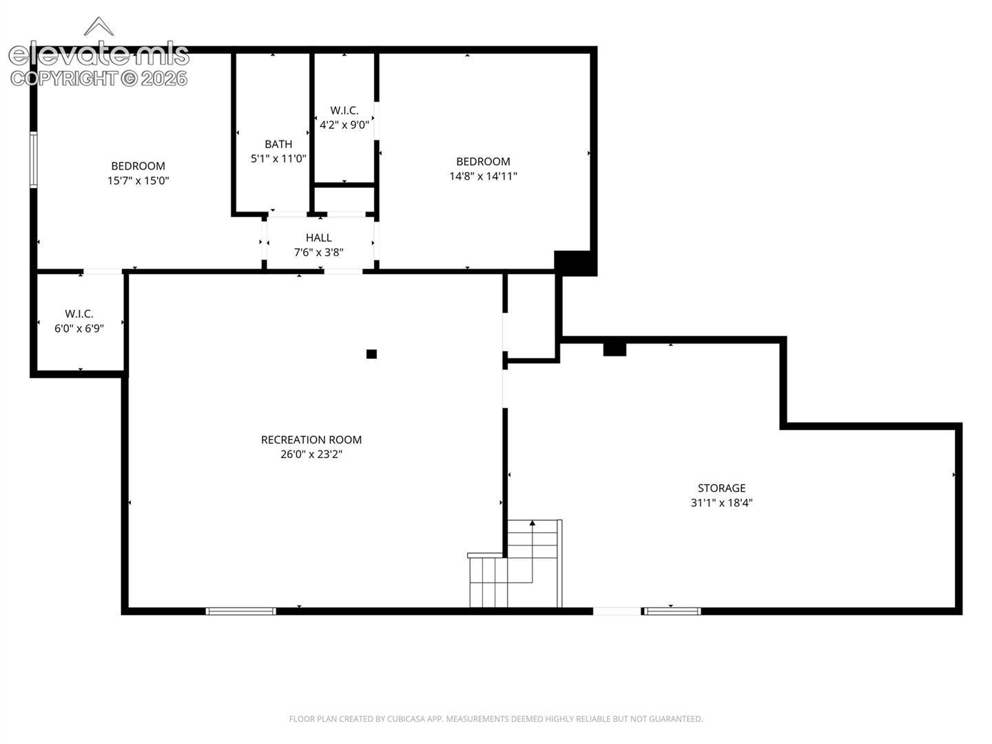 Lower level floorplan