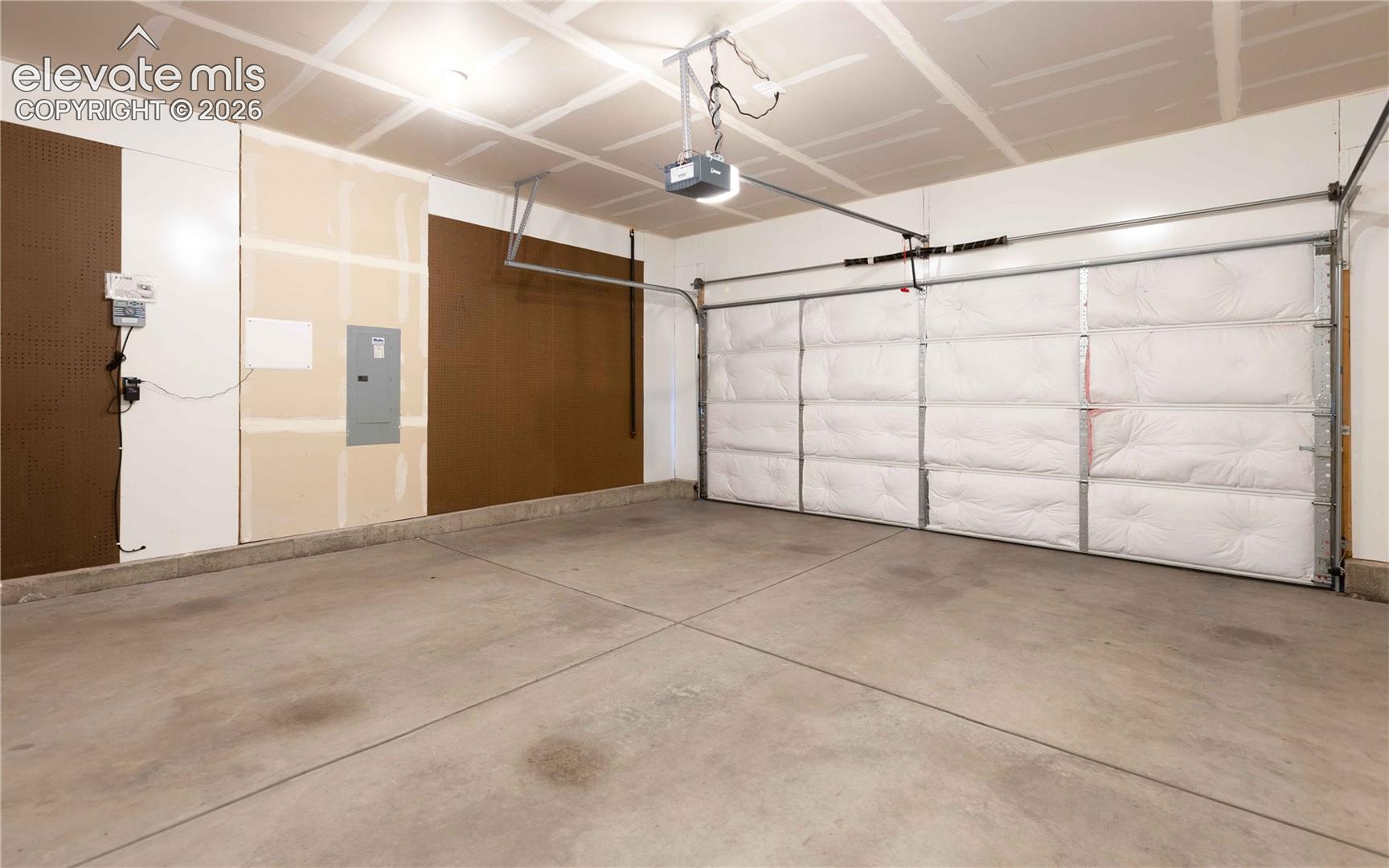 Large garage with insulated doors