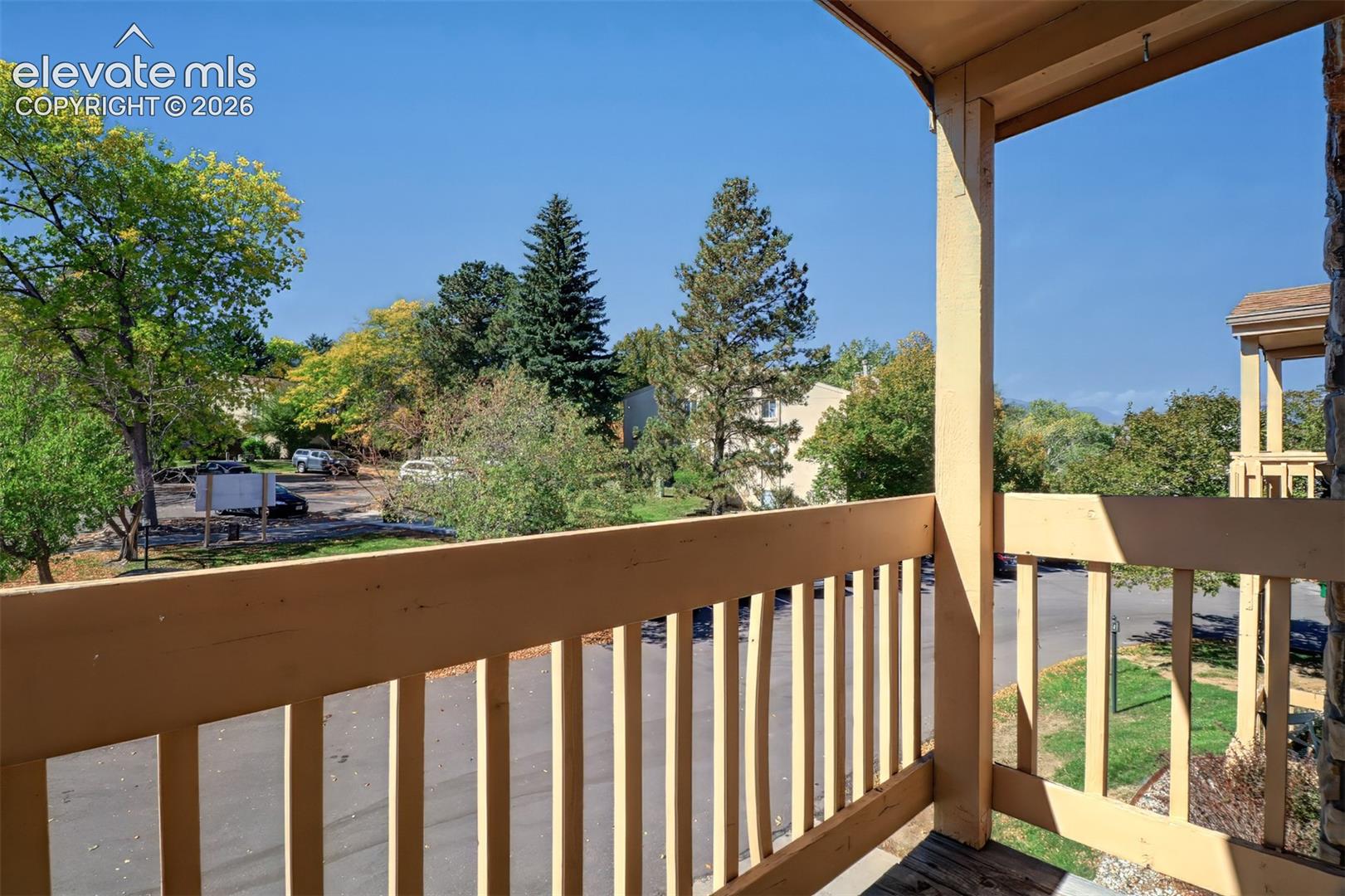 View from the private balcony.