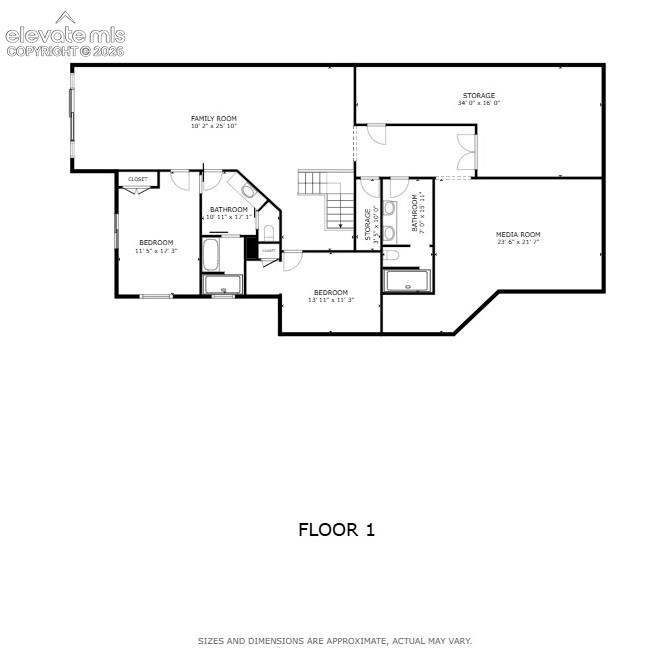 Floor plan - lower level