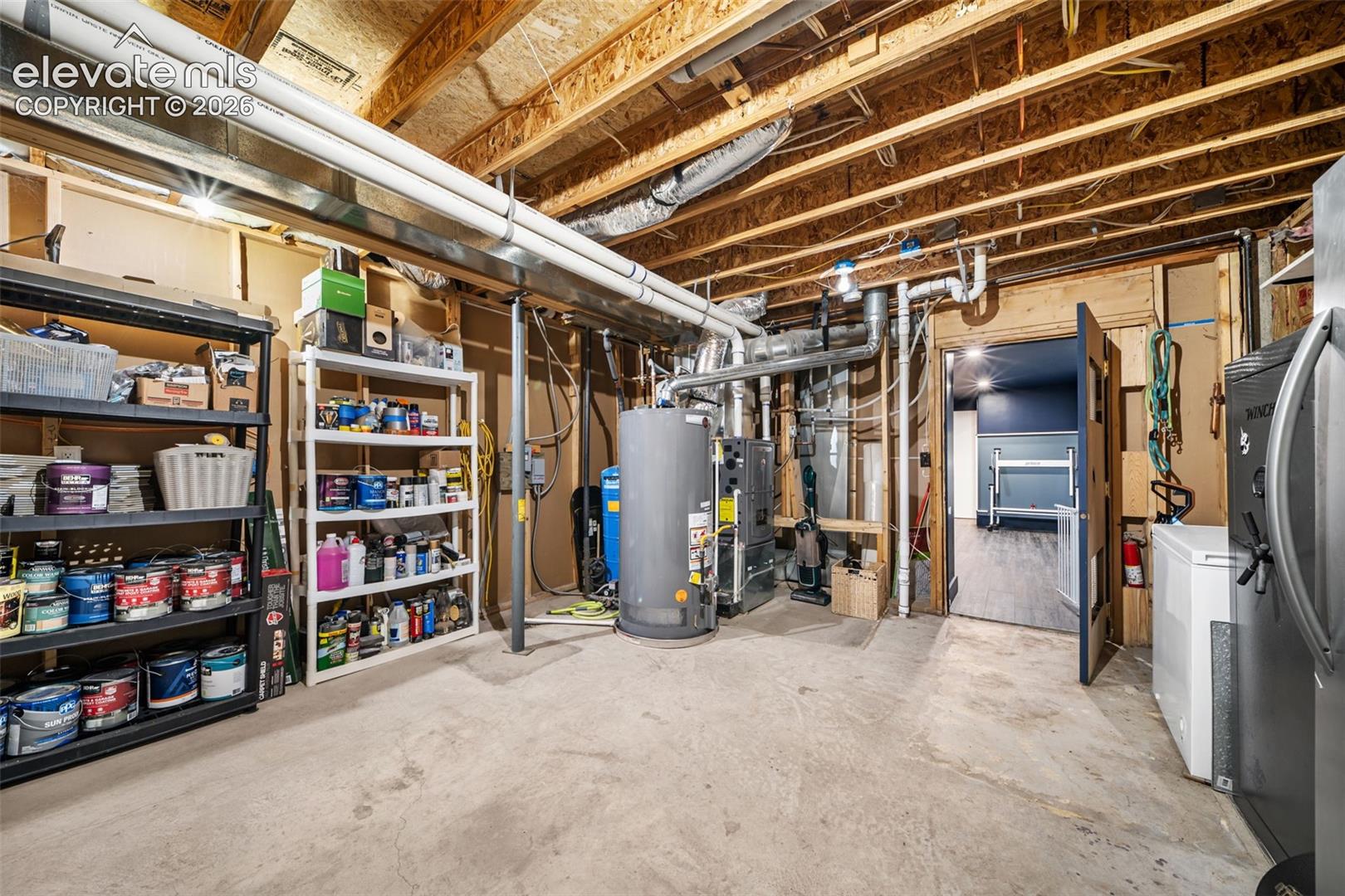 Utility Room is large with room for second fridge and several deep freezers