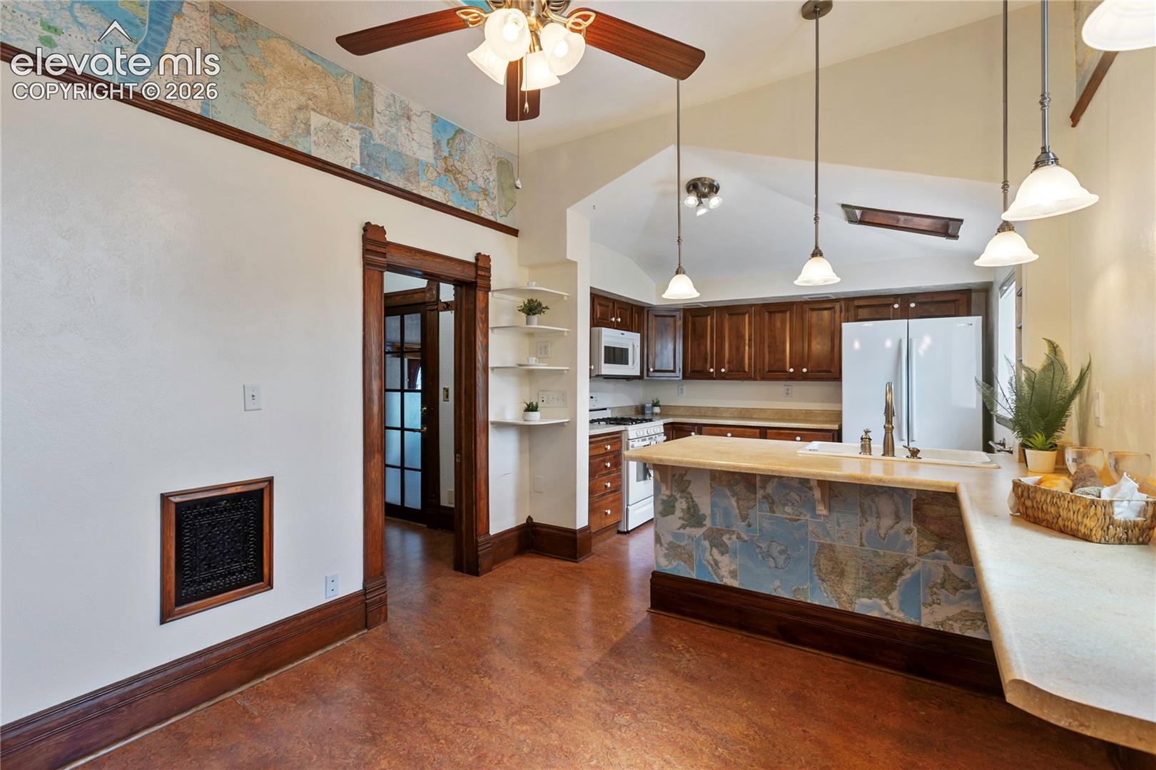 Kitchen with artists touch